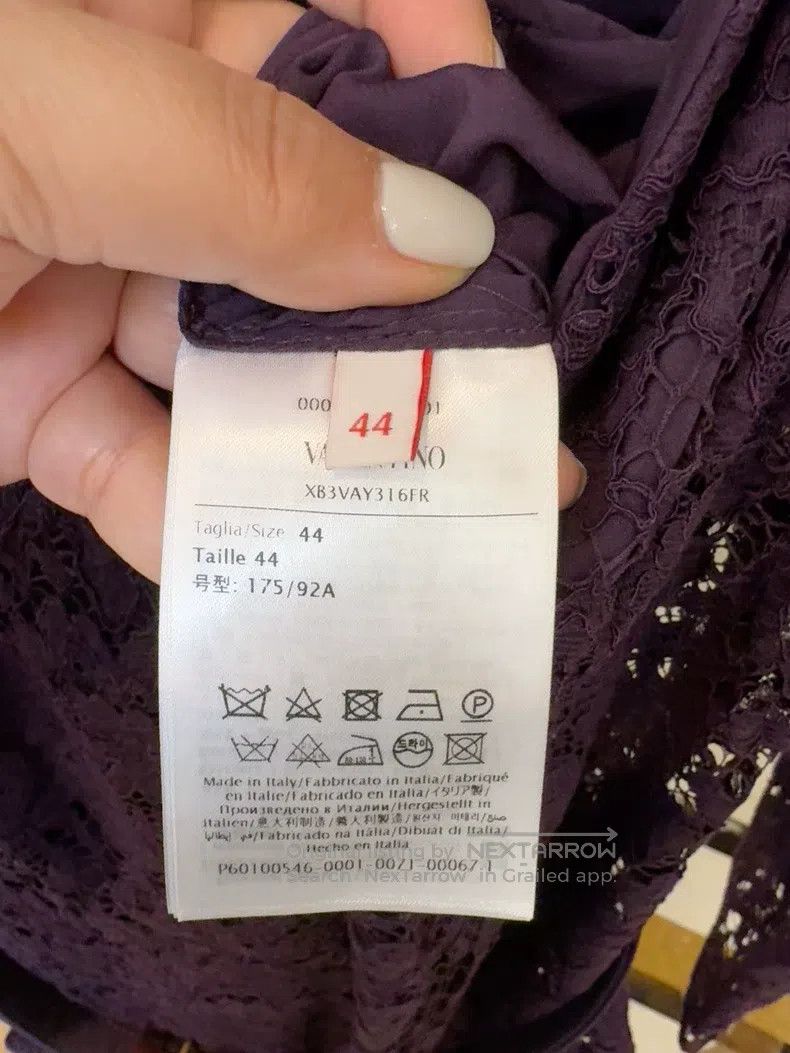 Valentino Valentino Classic purple lace dress Size M / US 6-8 / IT 42-44 - 6 Thumbnail