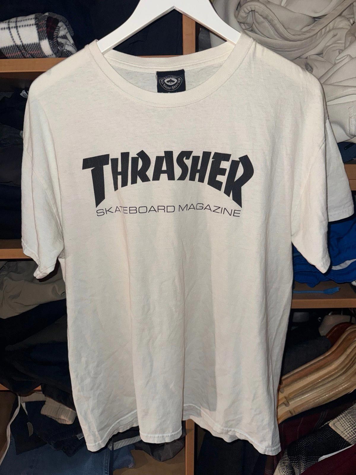 Thrasher 90s Early 2000’s Thrasher Skateboard T-Shirt Rare White Sz L Size US L / EU 52-54 / 3 - 2 Thumbnail