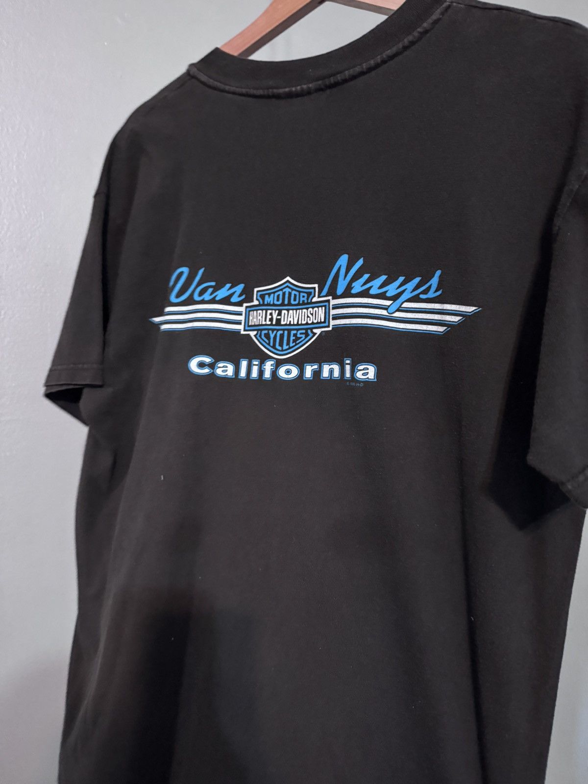 Harley Davidson Harley-Davidson Black Short Sleeve Van Nuys Grey Logo Large Size US L / EU 52-54 / 3 - 4 Thumbnail
