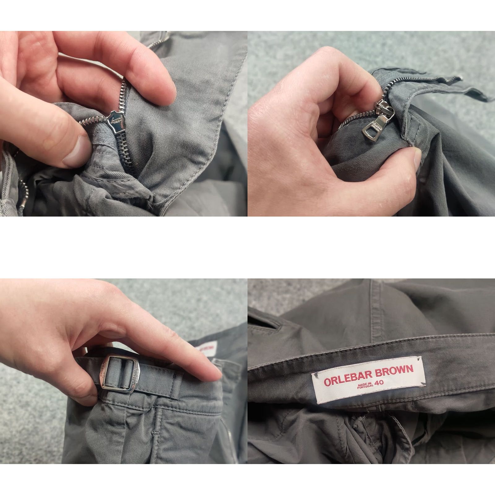 Orlebar Brown Orlebar Brown Design Cotton blend gray Bulldog Twill Pocket Minimalistic Shorts Size US 36 / EU 52 - 9 Thumbnail