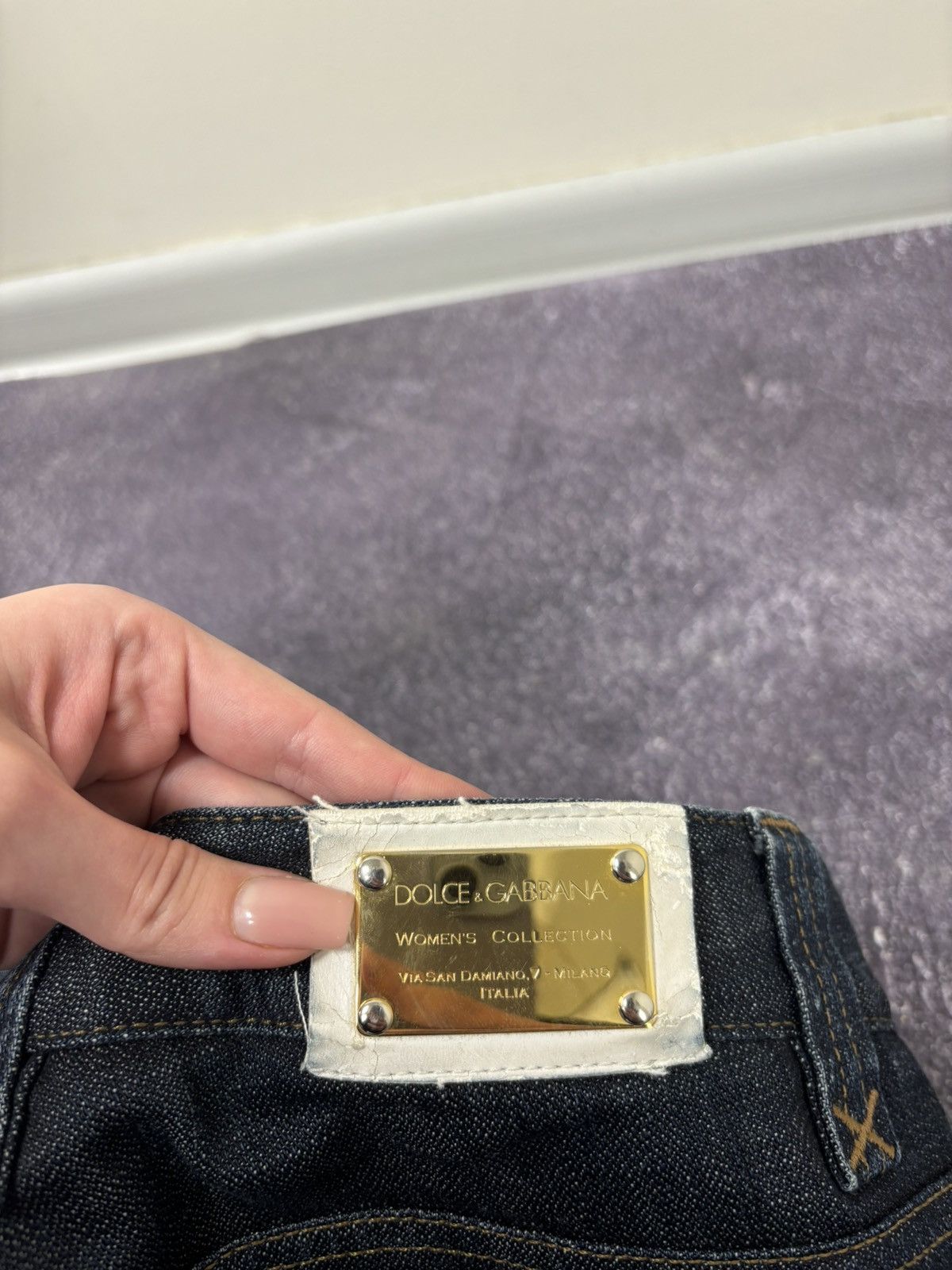 Dolce & Gabbana Dolce & Gabbana Women’s Zip Luxury Avant Garde Tapered Jeans Size 27" / US 4 / IT 40 - 10 Thumbnail
