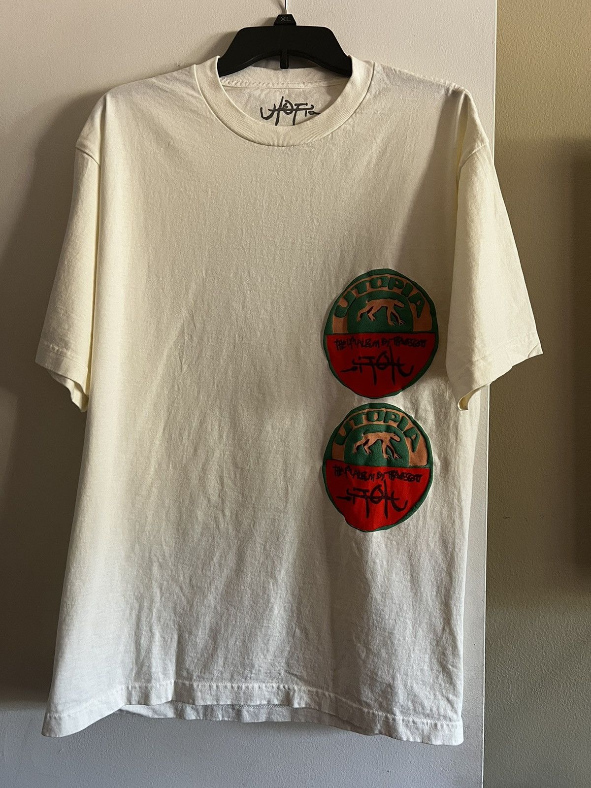image of Travis Scott - Utopia T-Shirt in White, Men's (Size Large)