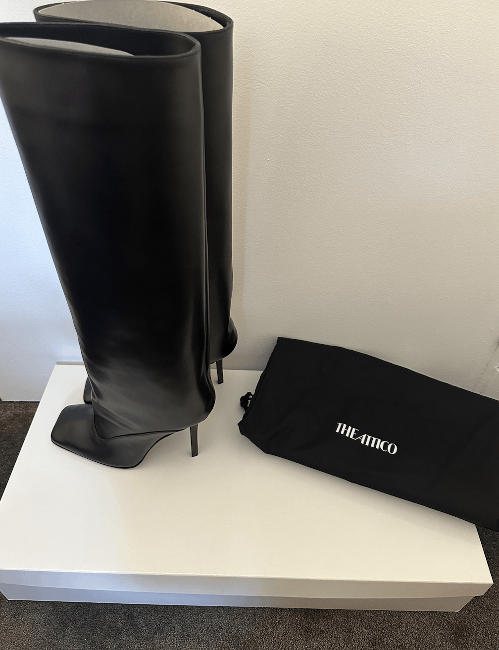 The Attico Sienna Leather Boots Size US 8.5 / IT 38.5 - 6 Thumbnail