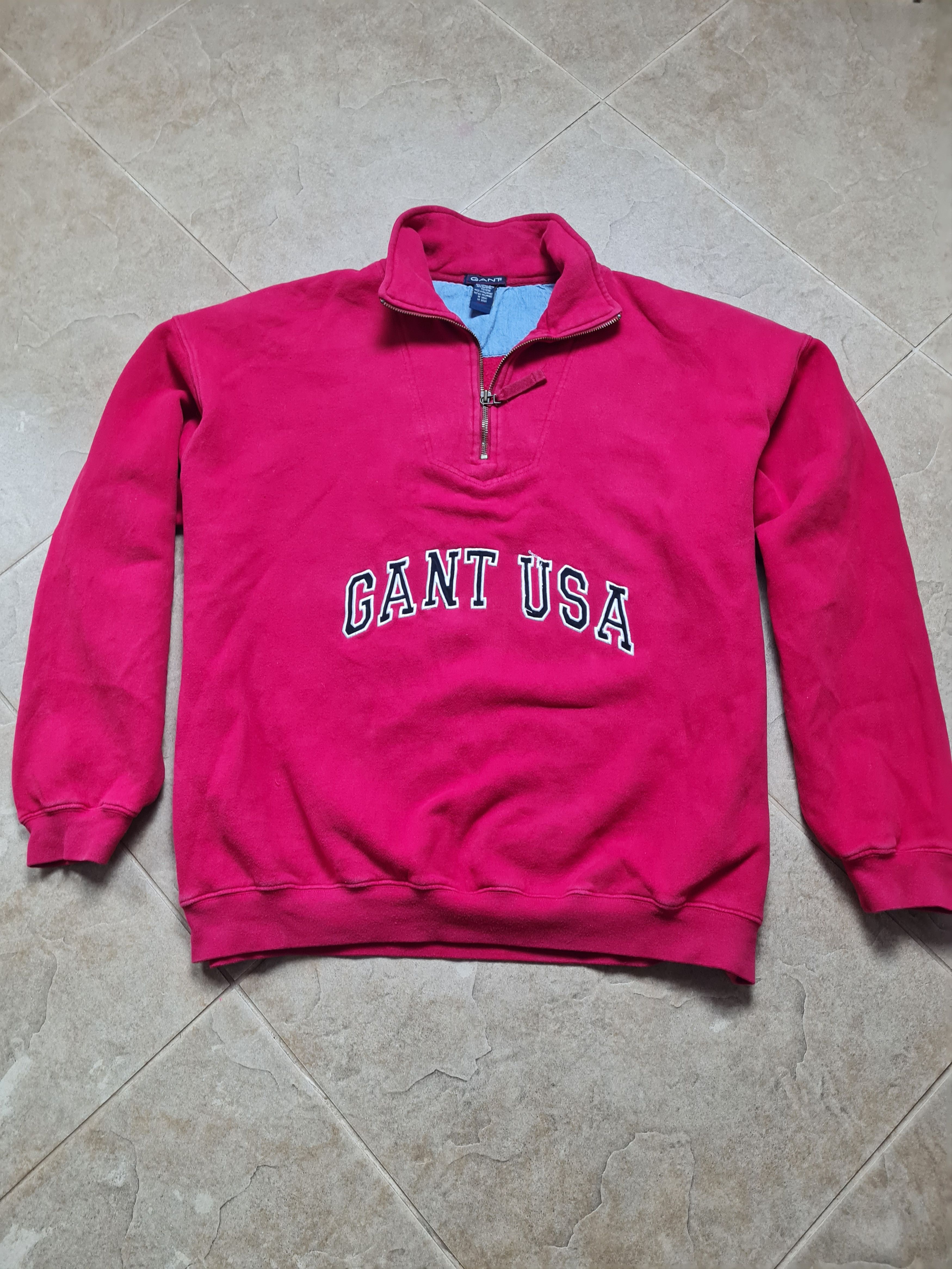 Gant Gant USA Embroidered Big Spellout Gant Streetwear Half Zip Size US XL / EU 56 / 4 - 5 Thumbnail