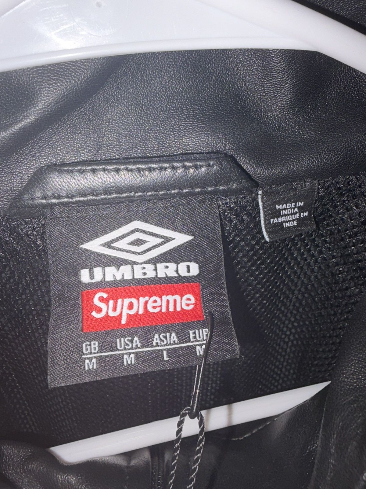 Supreme × Umbro Supreme Umbro Leather Track Jacket Size US M / EU 48-50 / 2 - 3 Thumbnail