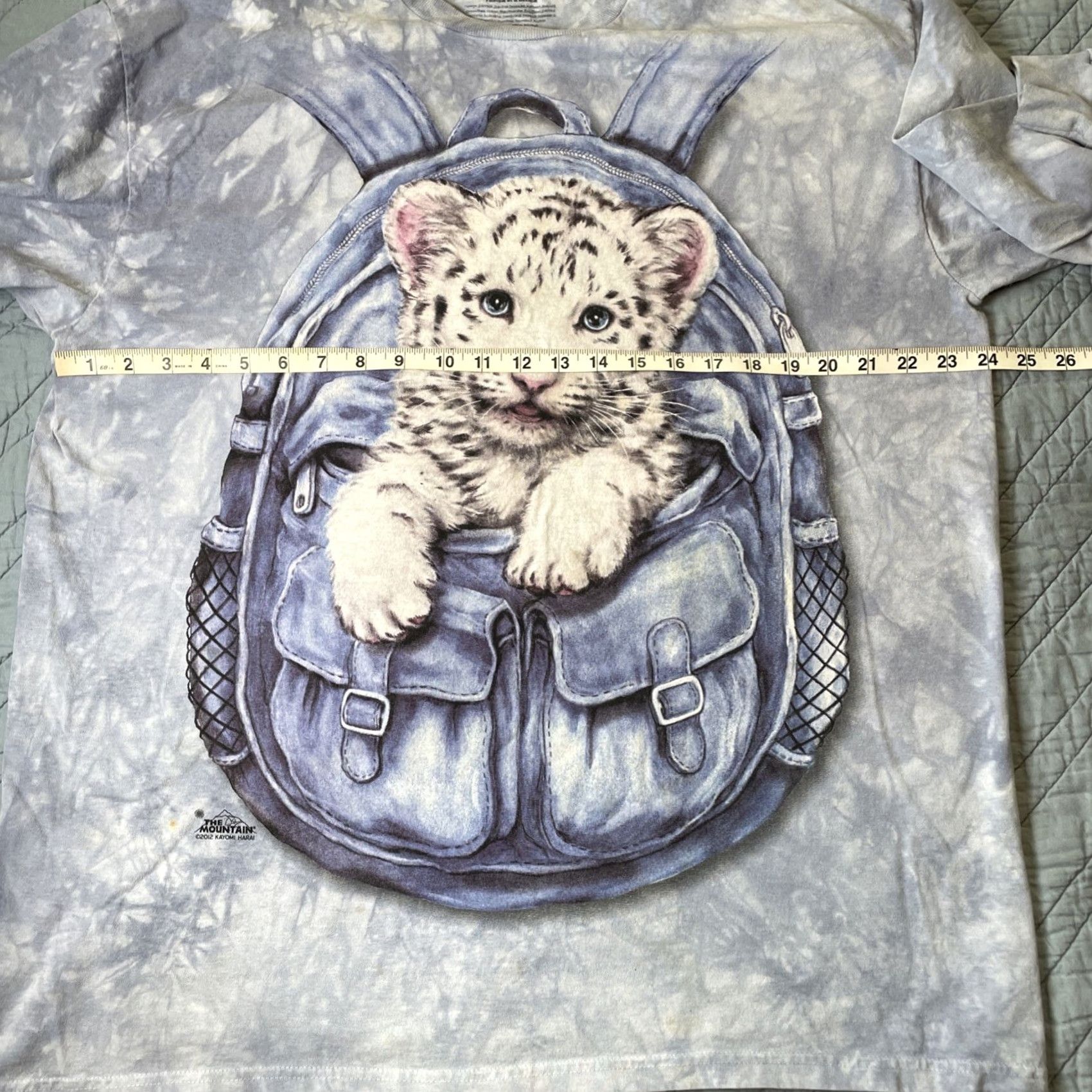 The Mountain VINTAGE The Mountain Tee XL Blue White Tiger Cat Long Sleeve Crew Neck Knit Cotton T-Shirt Mens Size US XL / EU 56 / 4 - 5 Thumbnail