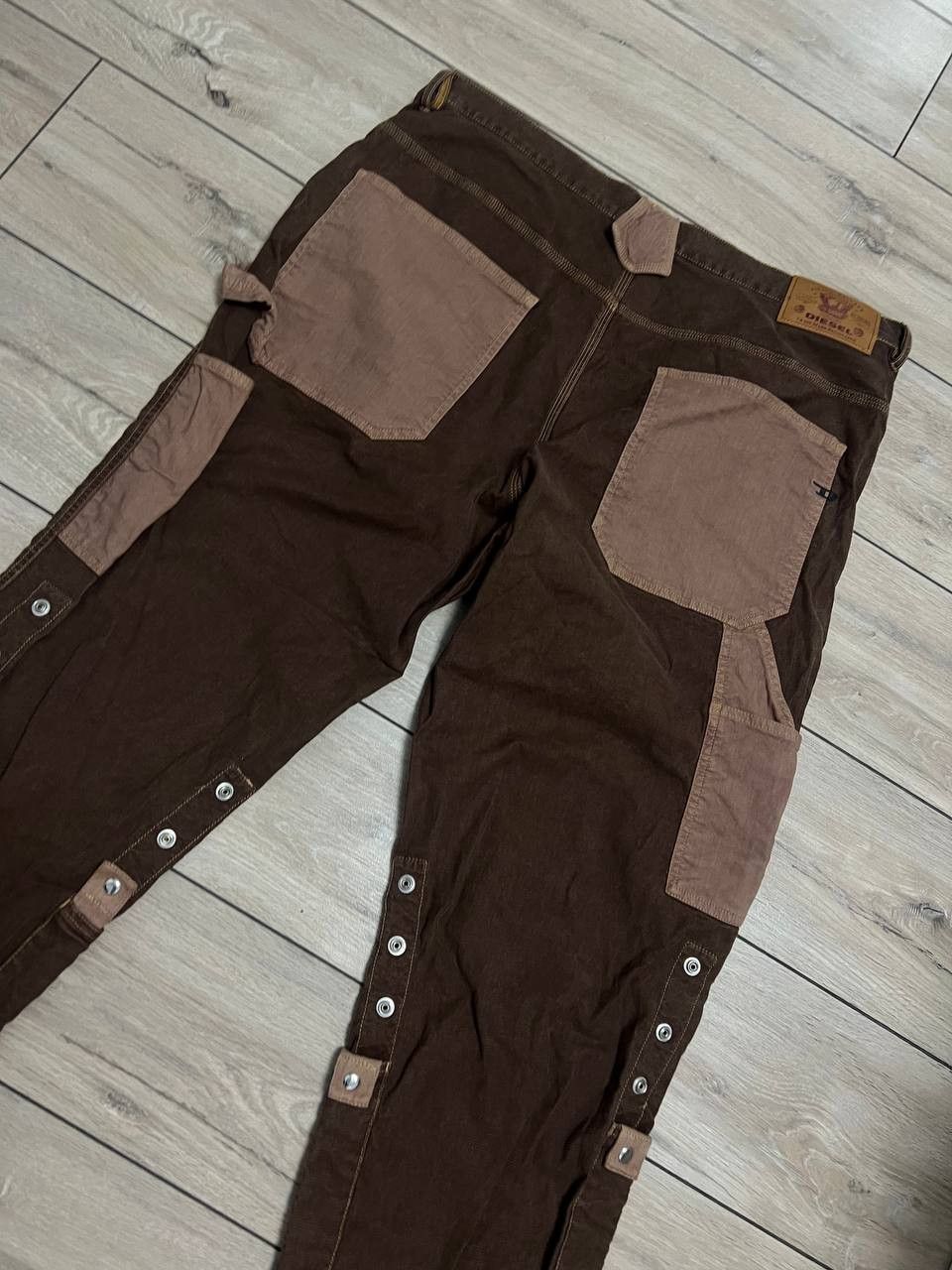 Diesel Diesel Double Knee Painters Brown Jeans D-Franky Jogg Size US 43 - 6 Thumbnail