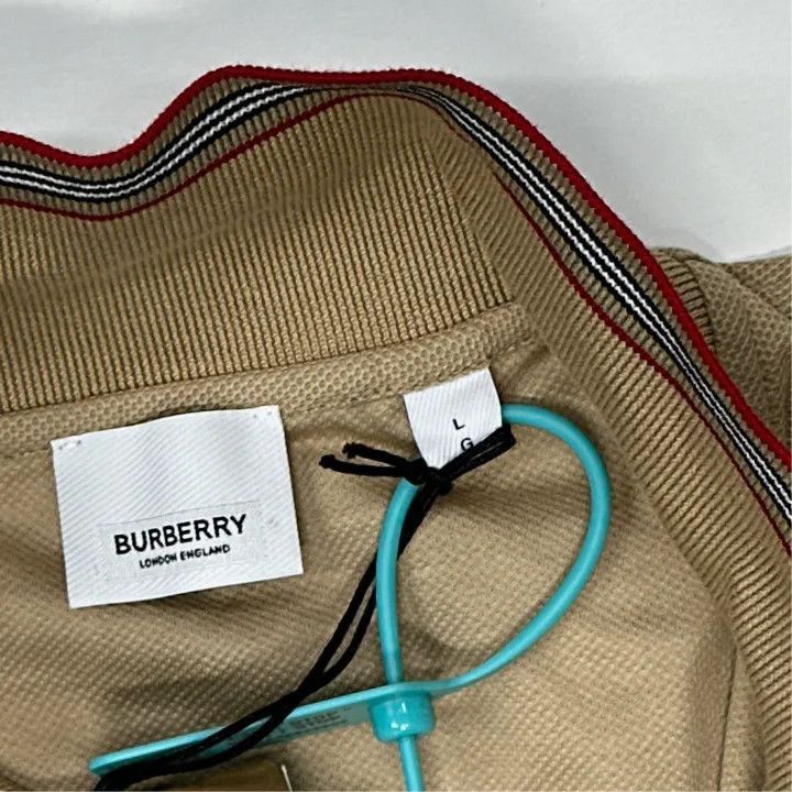 Burberry Burberry Burberry Tan Short Sleeve Polo Shirt-2507 Size US L / EU 52-54 / 3 - 3 Thumbnail