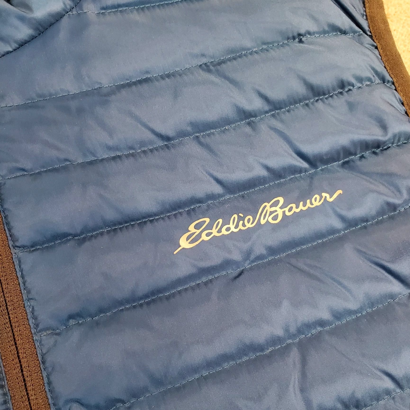 Eddie Bauer Eddie Bauer Vest Mens Medium Blue Travex Puffer Down Quilted Jacket EB700 Nylon Solid Casual Outdoor Pockets Mens Size US M / EU 48-50 / 2 - 3 Thumbnail