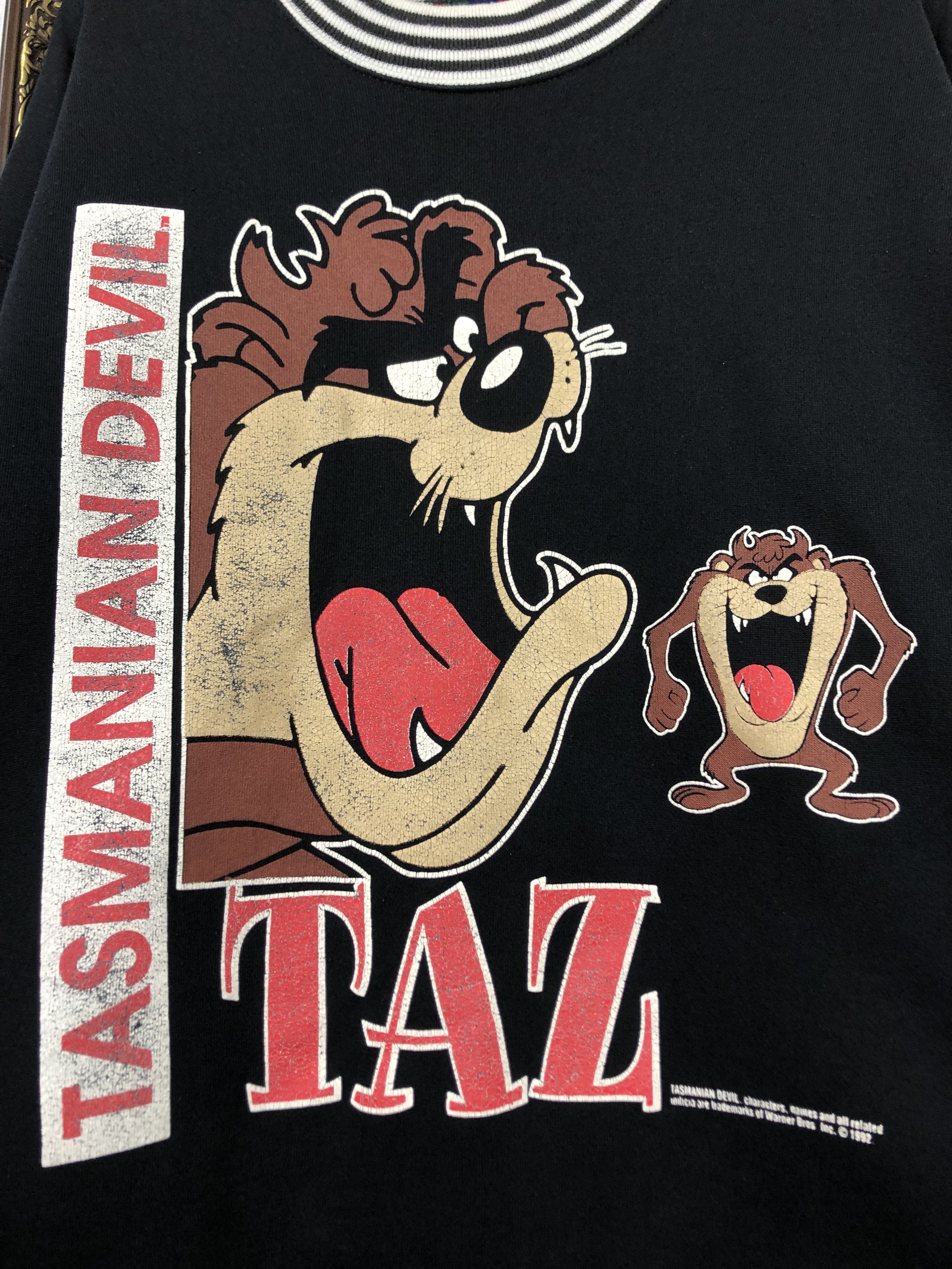 Vintage Vintage Warner Bros Taz Tasmanian Devil Sweatshirt Crewneck Size US L / EU 52-54 / 3 - 3 Thumbnail