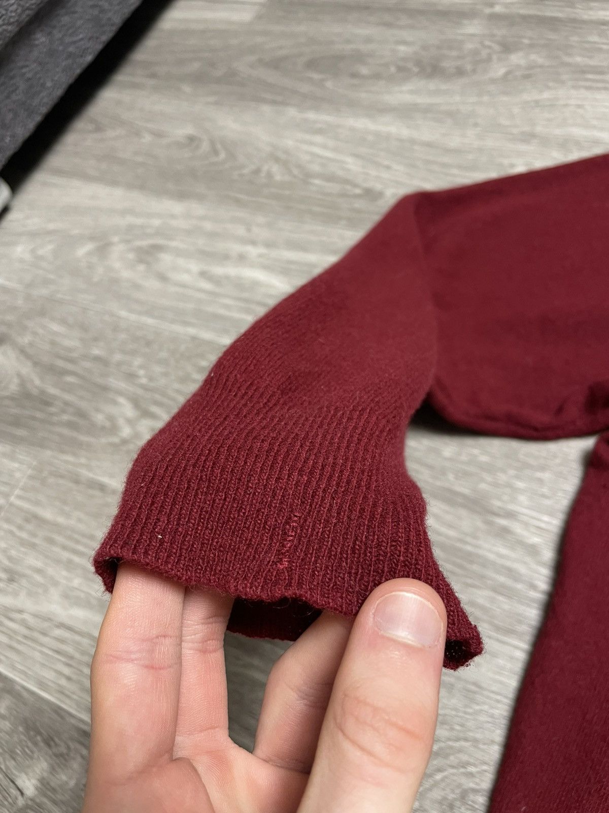 Lacoste Vintage Lacoste Burgundy Lambswool Sweater Size US XL / EU 56 / 4 - 8 Thumbnail