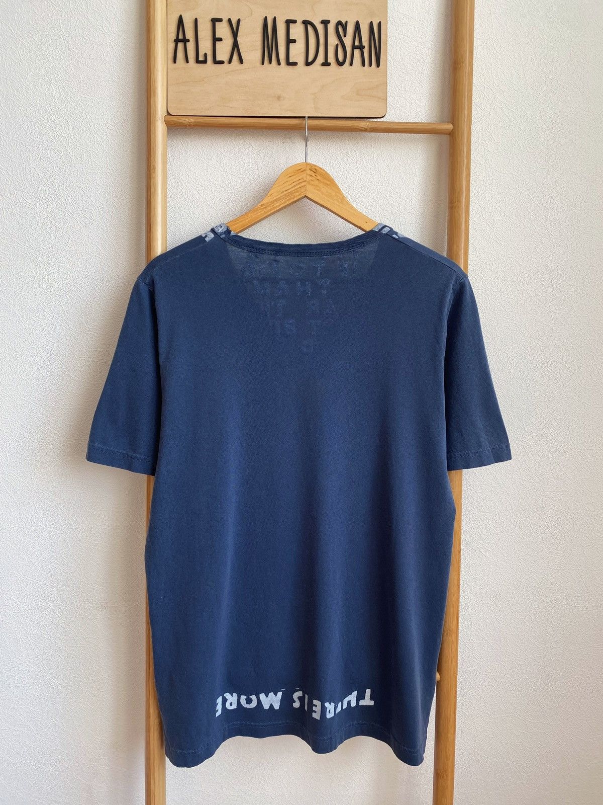 Maison Margiela MAISON MARTIN MARGIELA AIDS garment dyed v- neck t-shirt Size US M / EU 48-50 / 2 - 6 Thumbnail