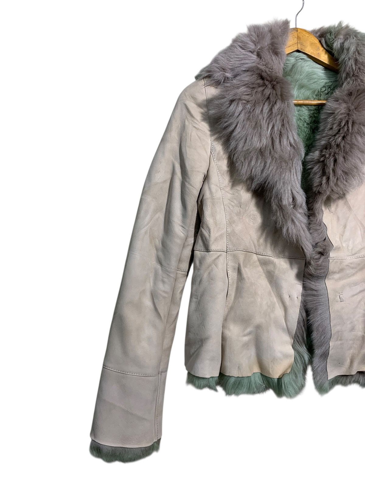 Sagafurs × Toscano 🔥TOSCANO BRISA SPAIN LAMBSKIN LEATHER FUR JACKET Size S / US 4 / IT 40 - 2 Thumbnail
