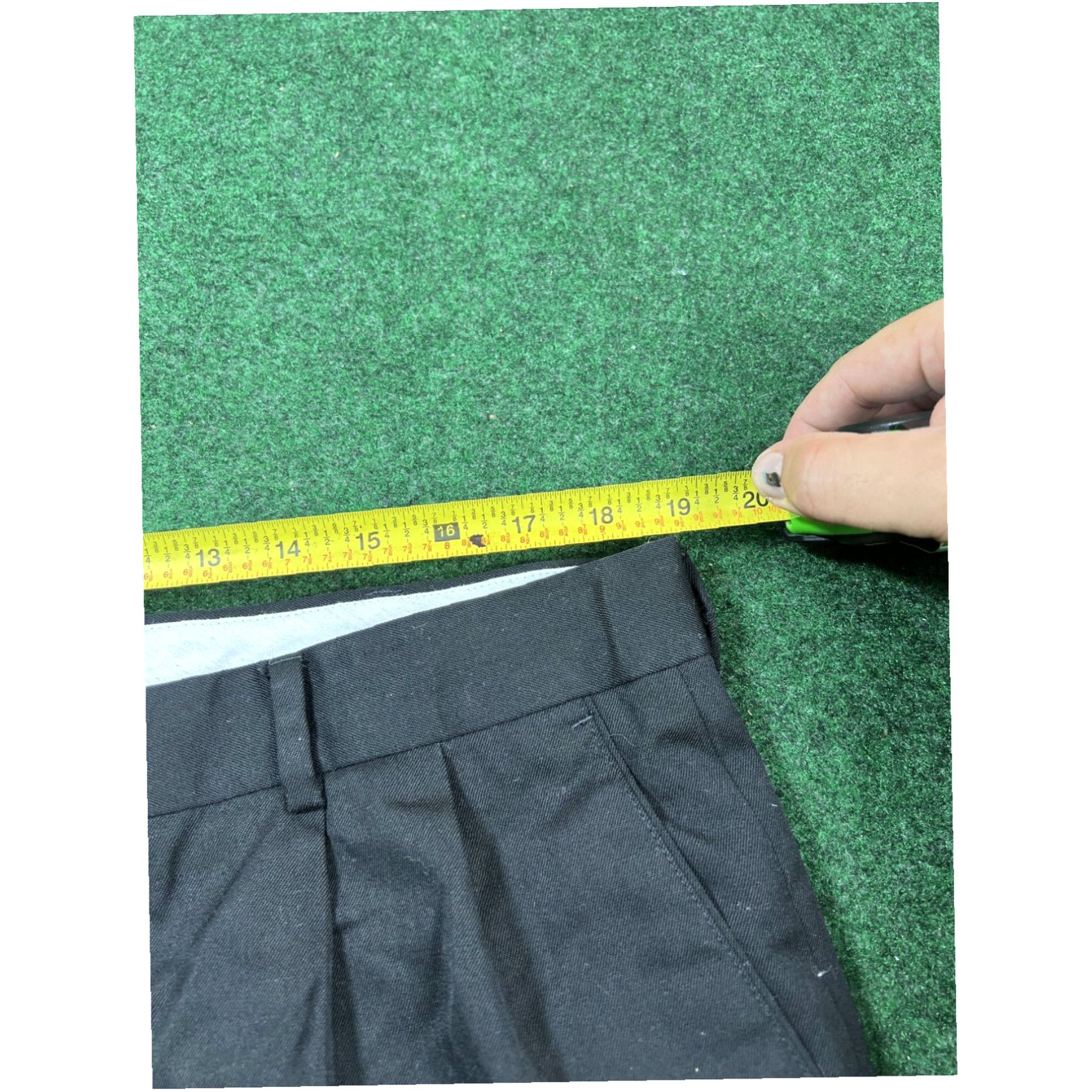 Joseph Joseph & Feiss International Slacks Pants Men's Size 40 x 30 Black Pleated Cuffs Size US 39 - 7 Thumbnail