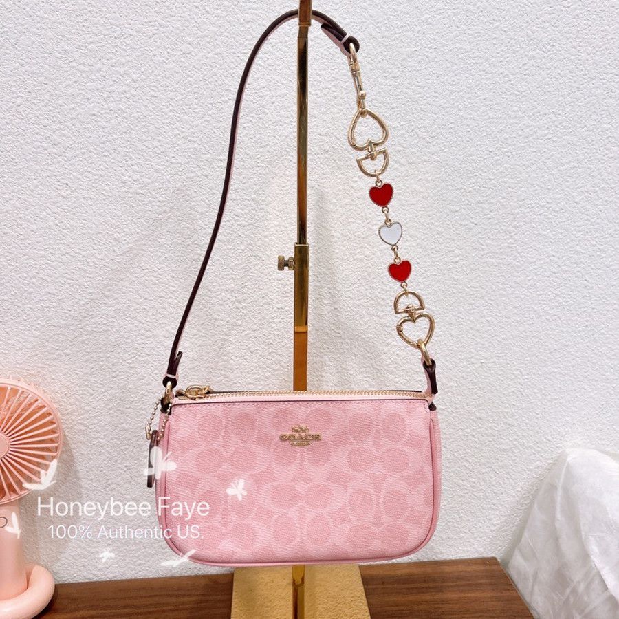 Coach NWT Coach Nolita 19 CW426 Powder pink plus extended chain Size ONE SIZE - 3 Thumbnail