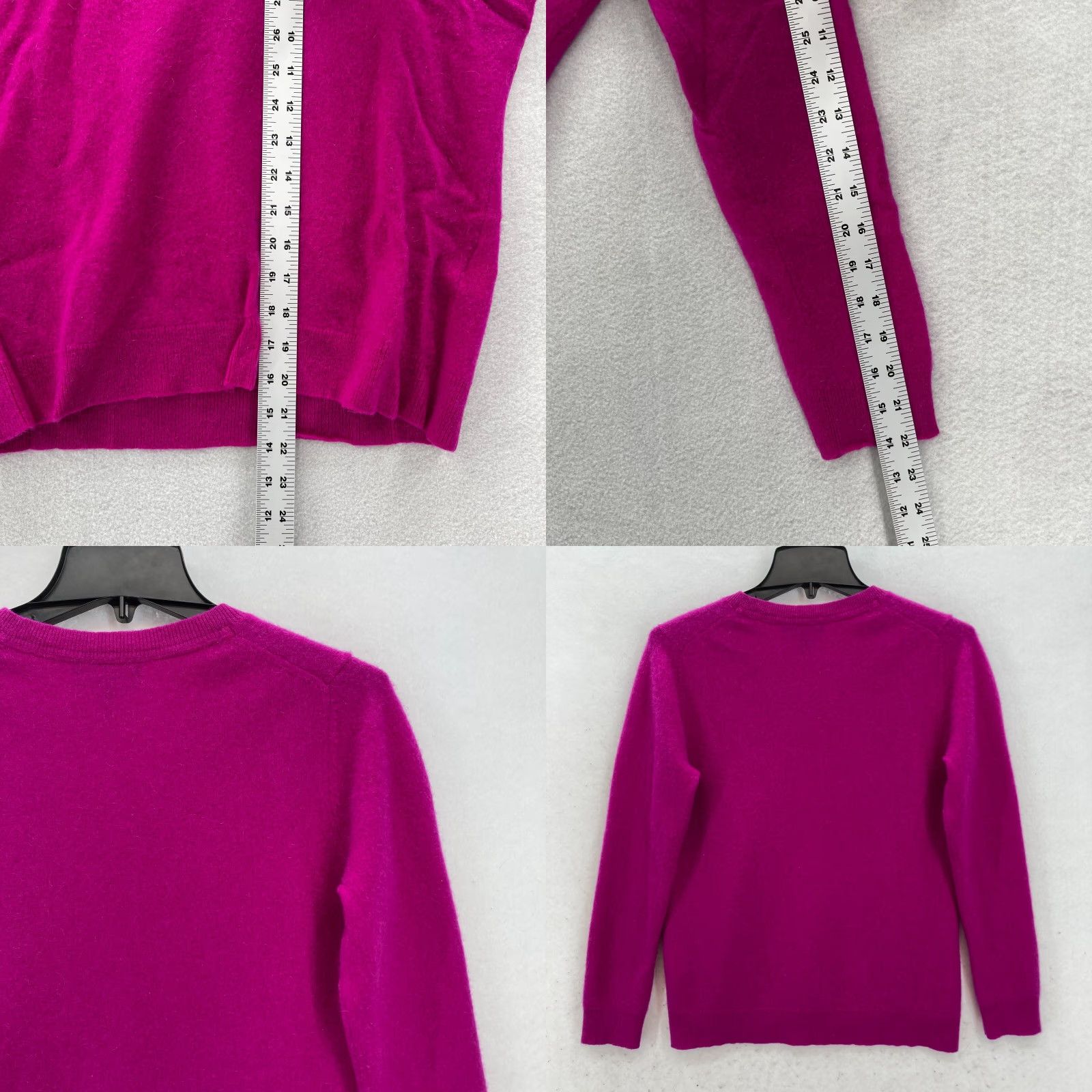 Club Room Club Room Luxury Cashmere Sweater Women's Large Pink V-Neck Long Sleeve Preppy Size L / US 10 / IT 46 - 8 Thumbnail