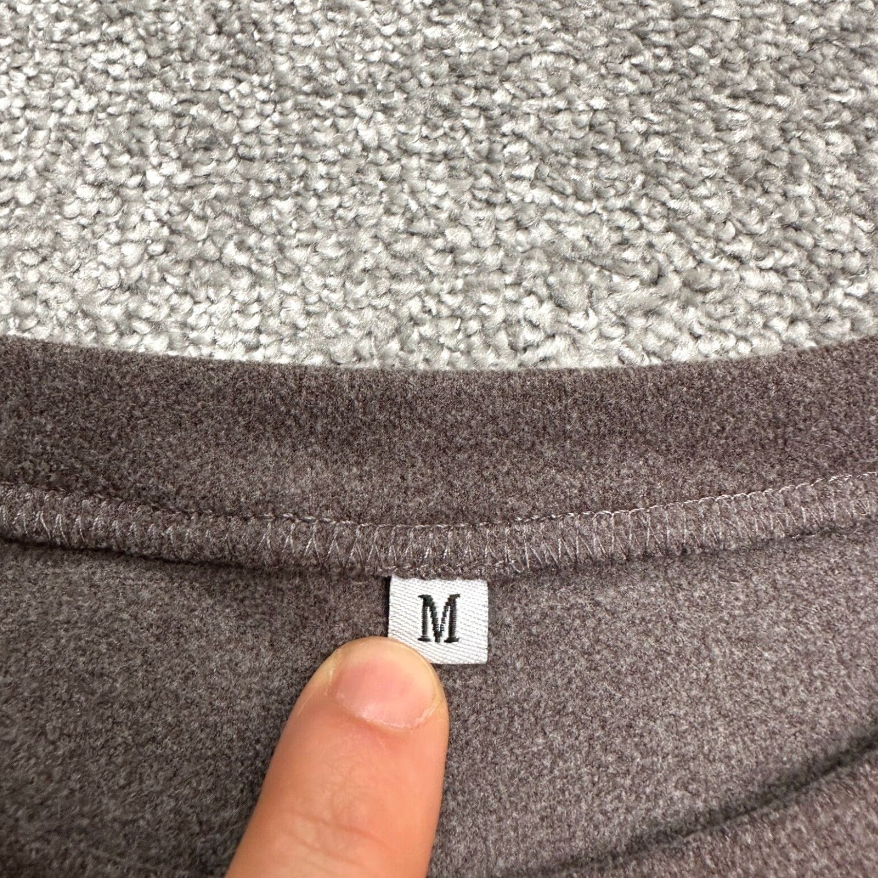 Vintage Unbranded Soft Fleece Sweatshirt Womens Medium Round Neck Stretch Round Hem Top Size M / US 6-8 / IT 42-44 - 5 Thumbnail