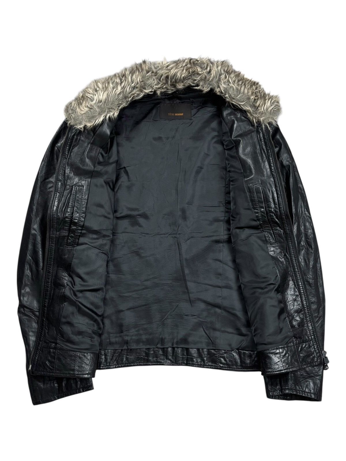 Tete Homme 2000s Tete Homme - Trim Fur Collar Vkei Style Jacket Size US M / EU 48-50 / 2 - 2 Thumbnail
