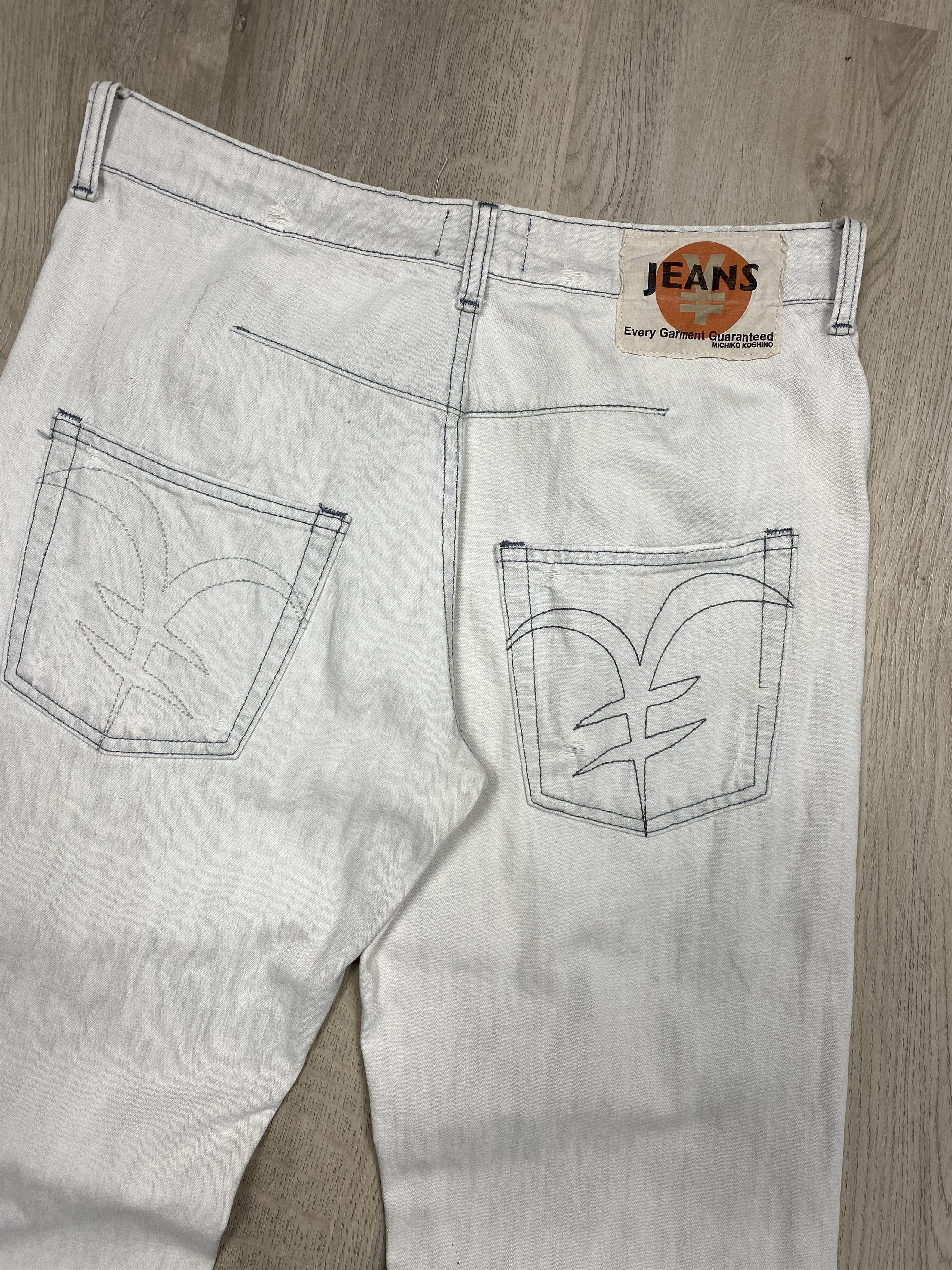 Japanese Brand Michiko Koshino Vintage Japanese Denim Pants Jeans Size US 30 / EU 46 - 11 Thumbnail