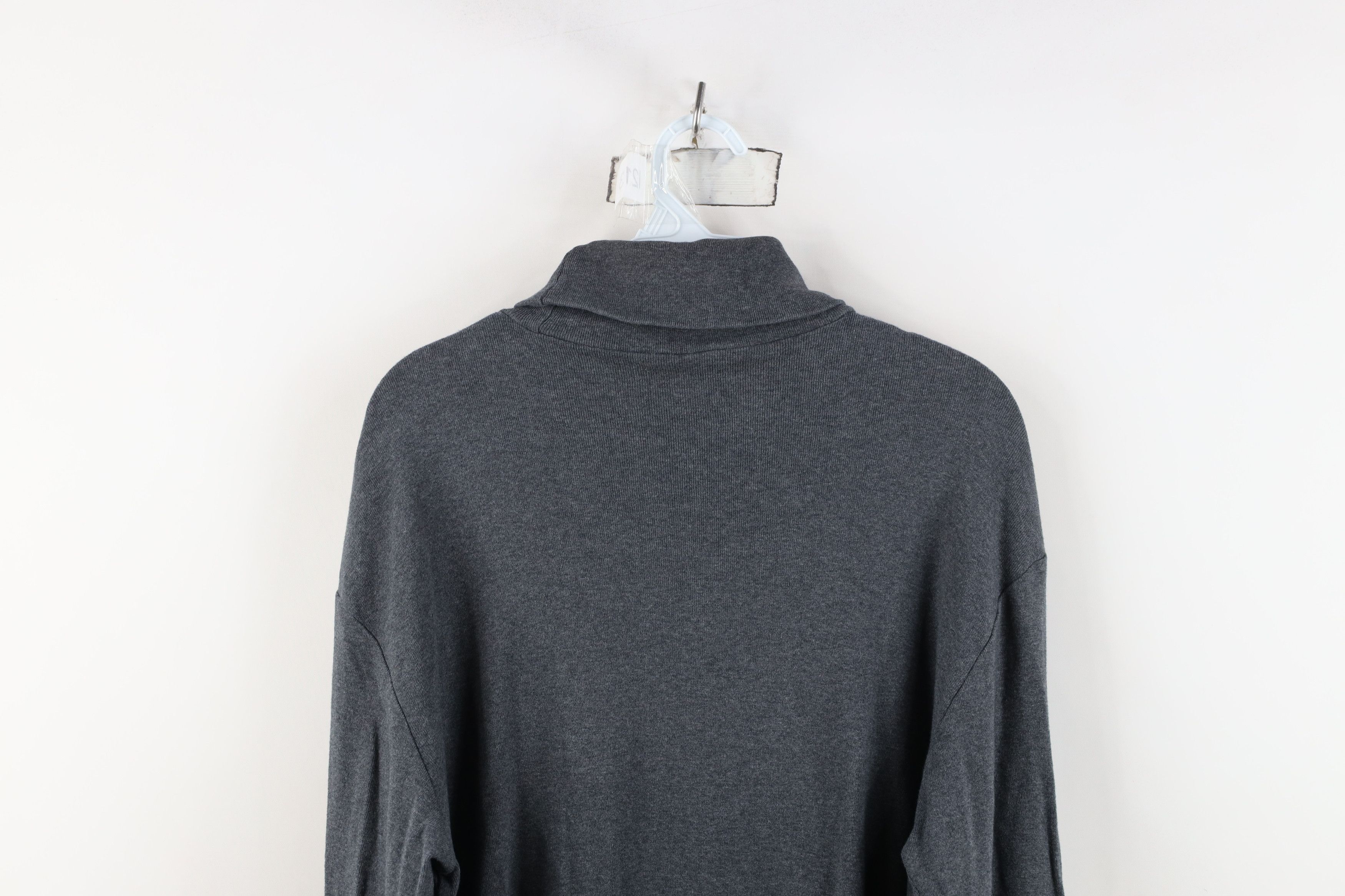 Gap Vintage 90s Y2K Gap Cotton Ribbed Knit Turtleneck T-Shirt Size US L / EU 52-54 / 3 - 9 Thumbnail