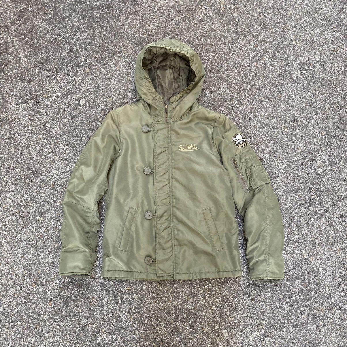 Christian Audigier × Ed Hardy × Von Dutch Von Dutch M65 Bomber Military Jacket Army Green Size US XS / EU 42 / 0 - 1 Thumbnail