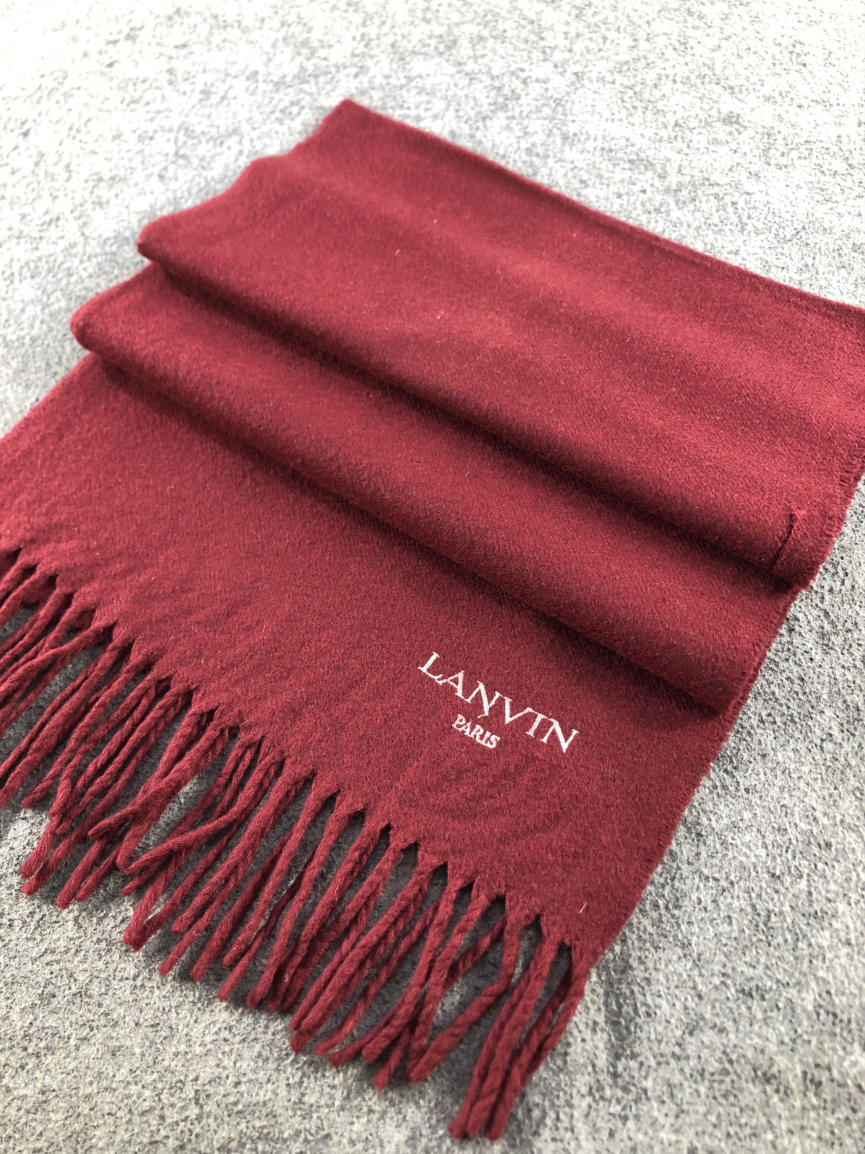 Lanvin Lanvin Cashmere Scarf / Muffler / Neckwear P844 Size ONE SIZE - 2 Thumbnail