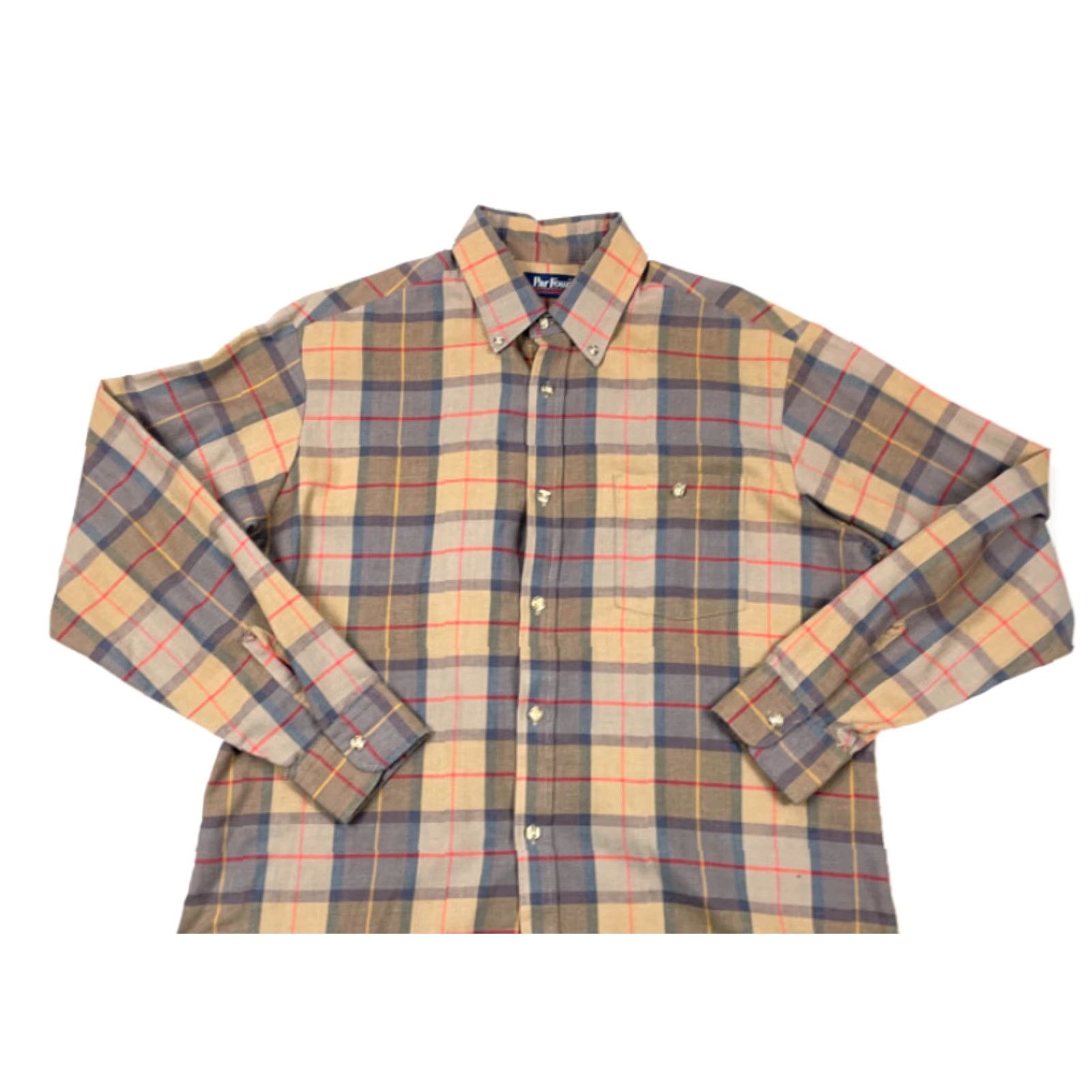 Vintage VINTAGE Par Four Shirt Adult Large Brown Plaid Lightweight 90s Button-Front Casual Workwear Mens Size US L / EU 52-54 / 3 - 4 Thumbnail