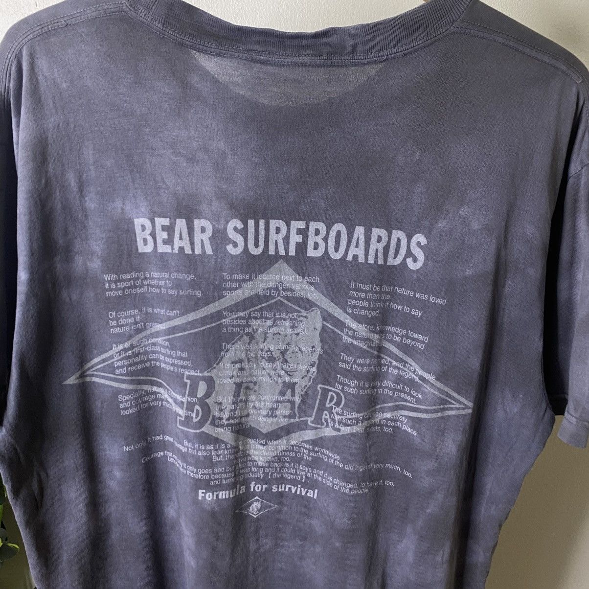 Vintage 2000s Bear Surfboards Tie Dye T Shirt Surfing Style Size US L / EU 52-54 / 3 - 2 Thumbnail