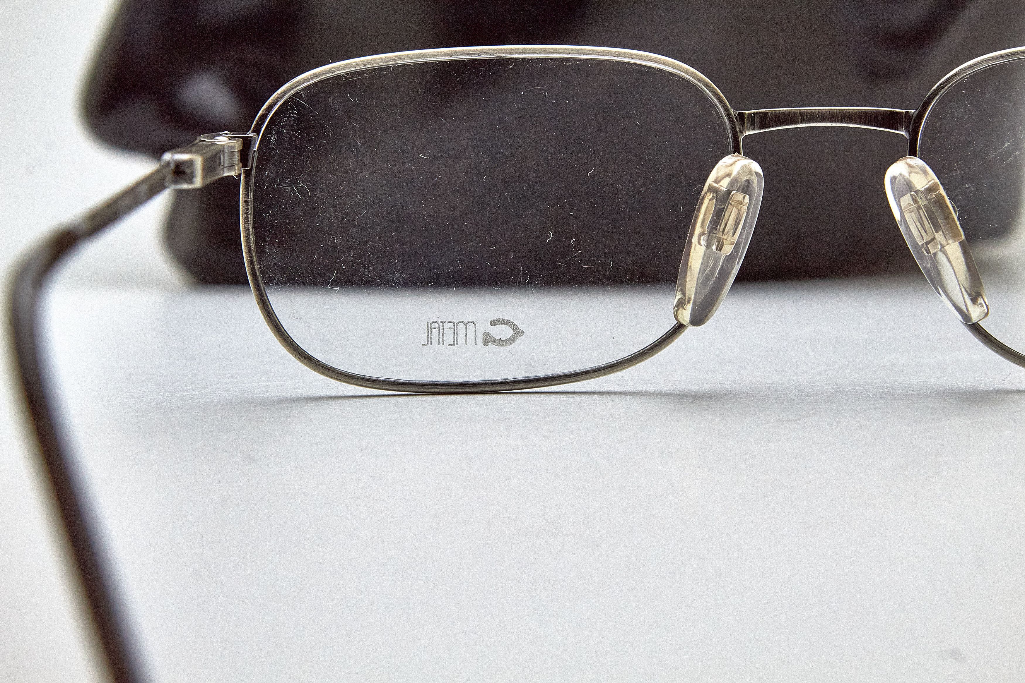 Vintage Old Money GRASSET Brushed Silver Rectangular Quiet Lux Specs Size ONE SIZE - 8 Thumbnail