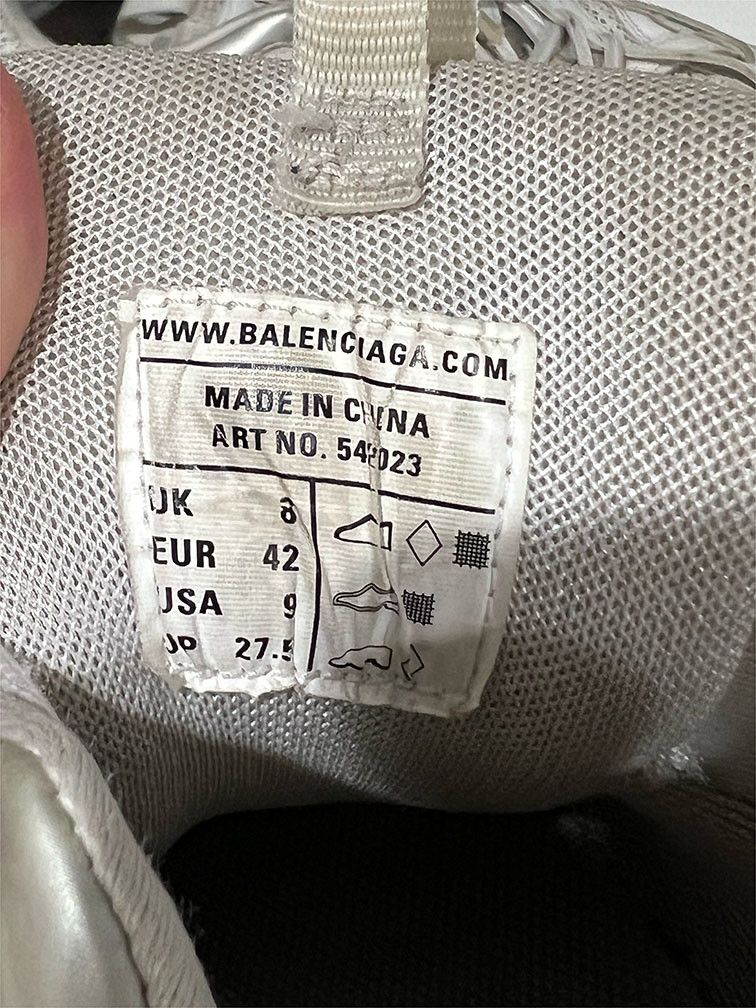 Balenciaga Balenciaga White Track Sneakers Size US 9 / EU 42 - 14 Thumbnail