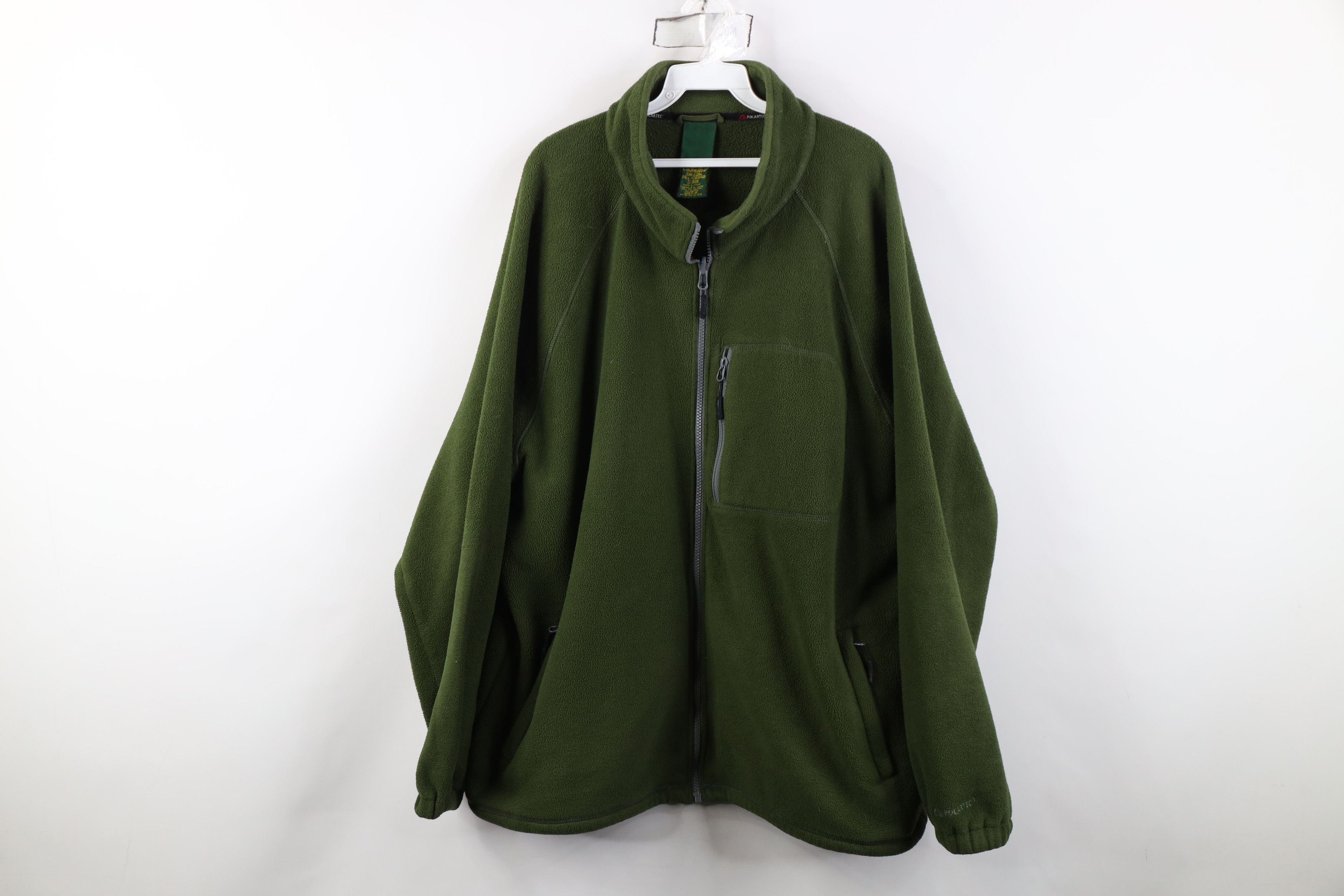 Cabelas Vintage Cabelas Polartec Fleece Full Zip Jacket Green Size US XXL / EU 58 / 5 - 1 Thumbnail