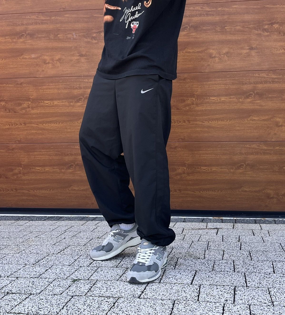 Nike × Vintage Nike Vintage Track Baggy Y2K Drill Streetwear Pants Dri Fit Size US 36 / EU 52 - 2 Thumbnail