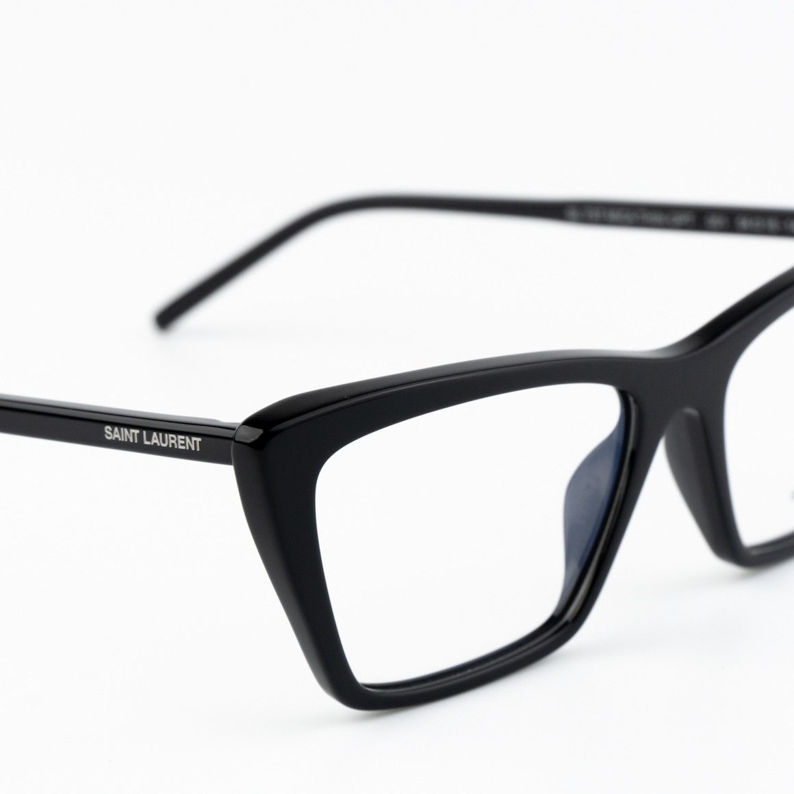 Saint Laurent Paris NEW Saint Laurent SL737 Mica 001 Cat Eye Unisex Eyeglasses Size ONE SIZE - 6 Thumbnail