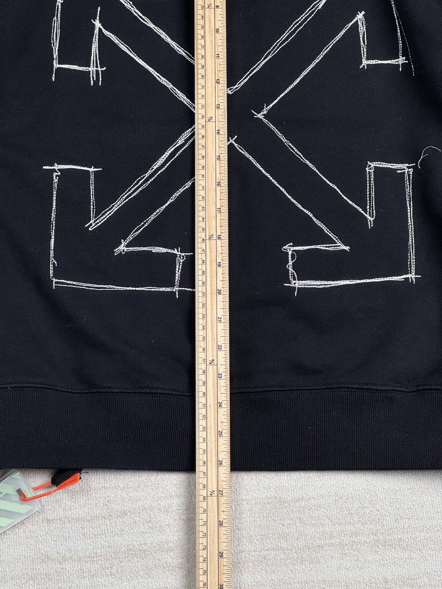 Off-White embroidered hoodie Size US XL / EU 56 / 4 - 15 Thumbnail