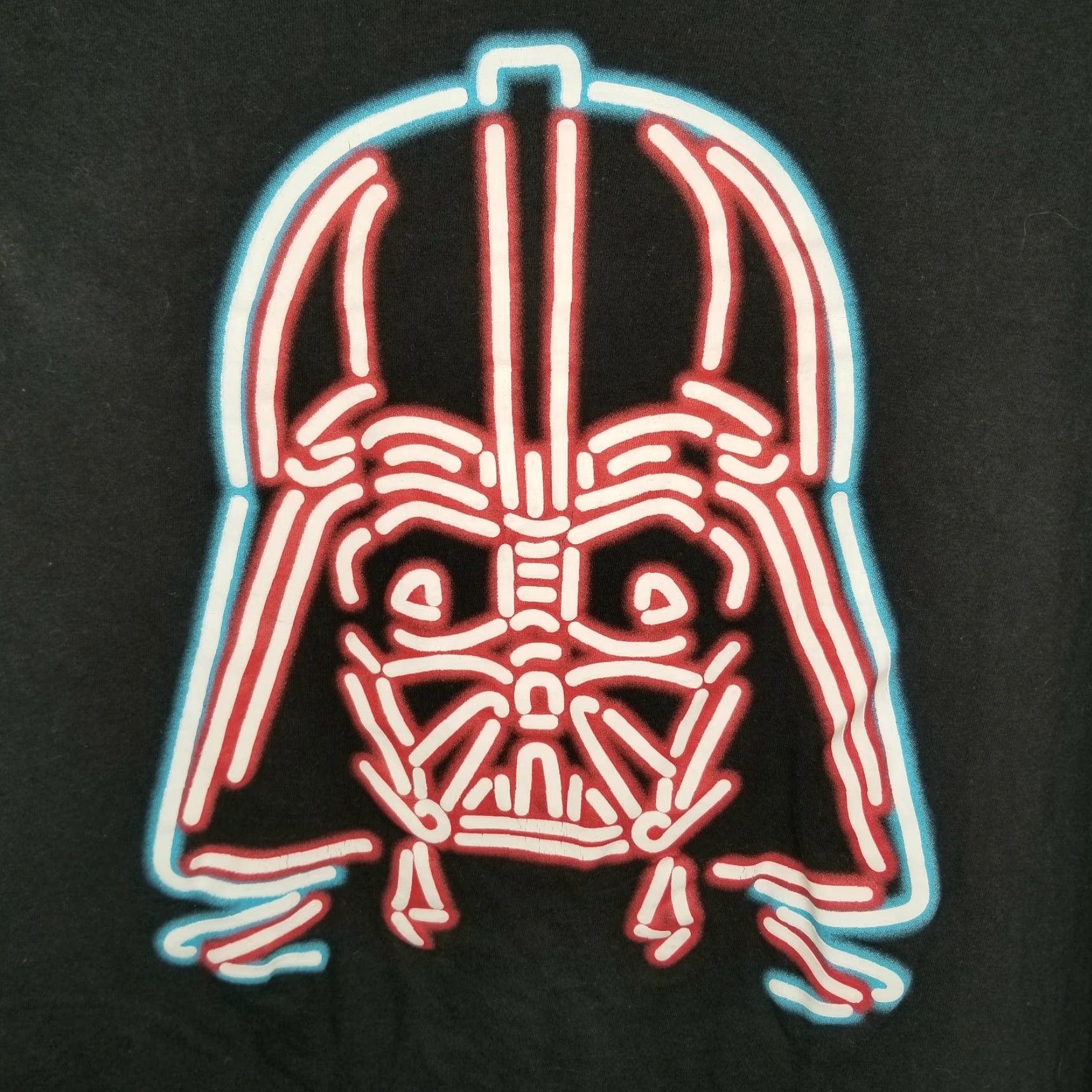 Star Wars STAR WARS Shirt Darth Vader Neon Black 2XL Mens T-Shirt Star Wars Theme 90s style Size US XXL / EU 58 / 5 - 2 Thumbnail