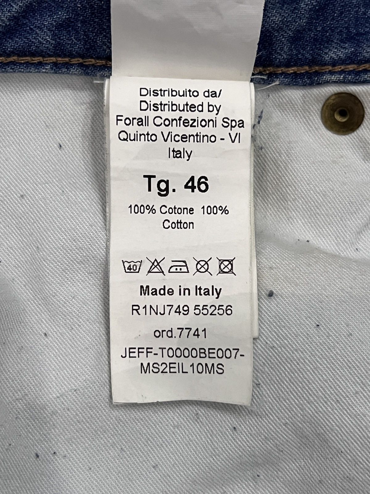 Moschino Moschino by Jeremy Scott SS15 Runway Logo Tape Panel Jeans Size US 32 / EU 48 - 14 Thumbnail