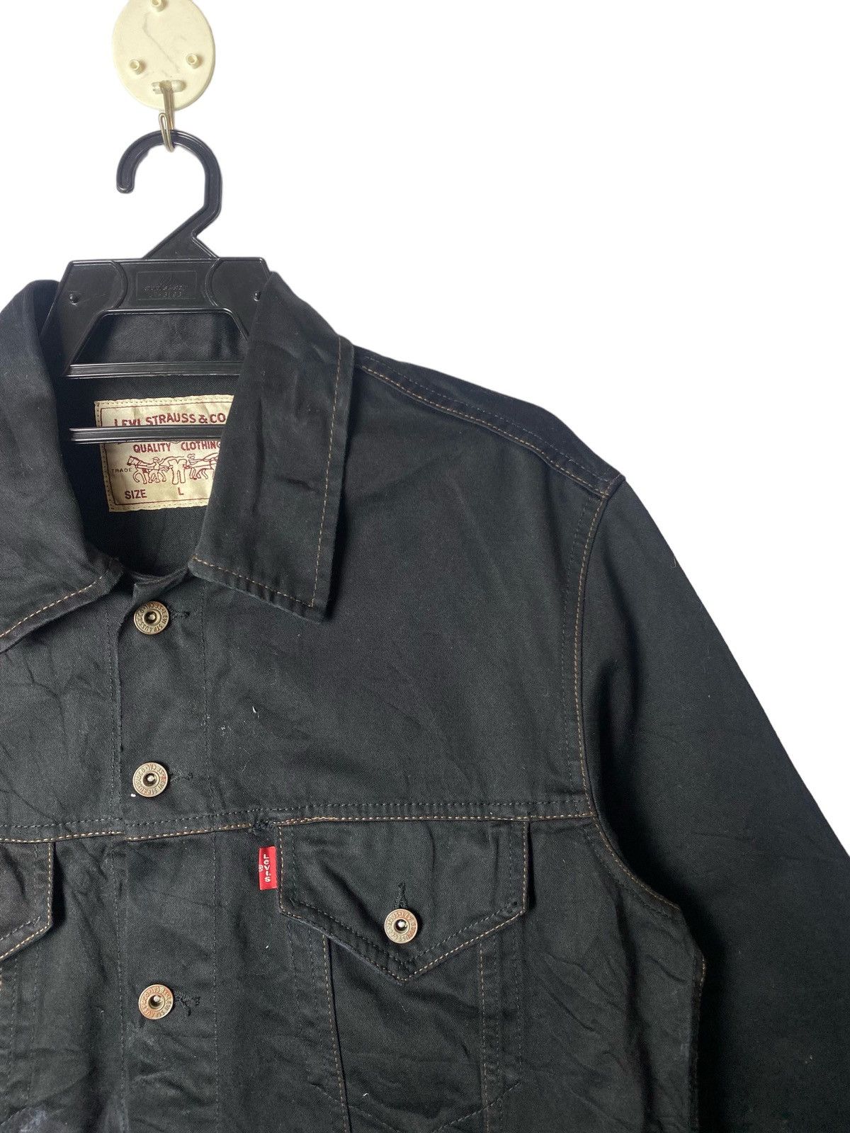 Levi's × Vintage Vtg 90s Levis Coffee Bar Cowboys stud part trucker jacket Size US L / EU 52-54 / 3 - 4 Thumbnail