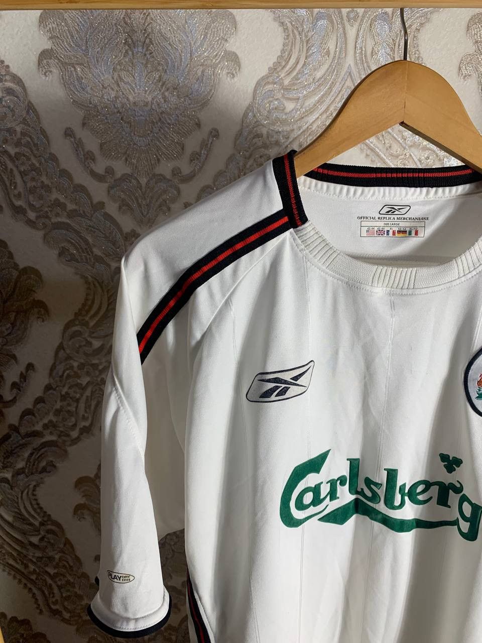 Reebok × Vintage VERY RARE REEBOK FC LIVERPOOL ENGLAND SOCCER JERSEY RETRO Size US L / EU 52-54 / 3 - 3 Thumbnail