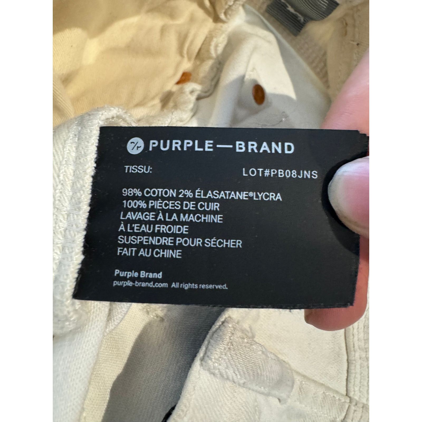 Purple Brand Purple Jeans White White Stripe Used 32 Size US 32 / EU 48 - 6 Thumbnail