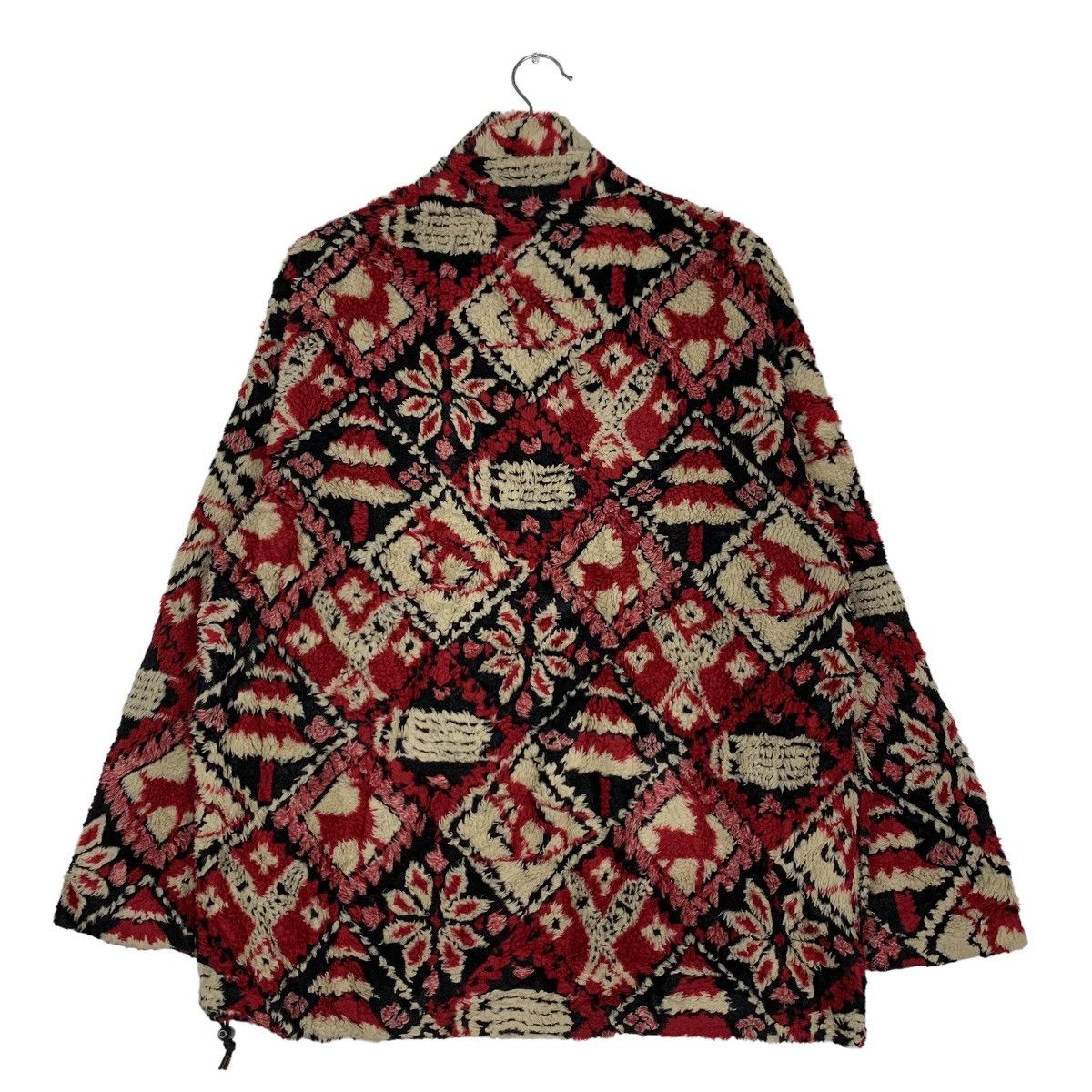 Vintage EMS Motif Design Fullprint Half Zip Pullover Fleece #0002-C1 Size M / US 6-8 / IT 42-44 - 8 Thumbnail