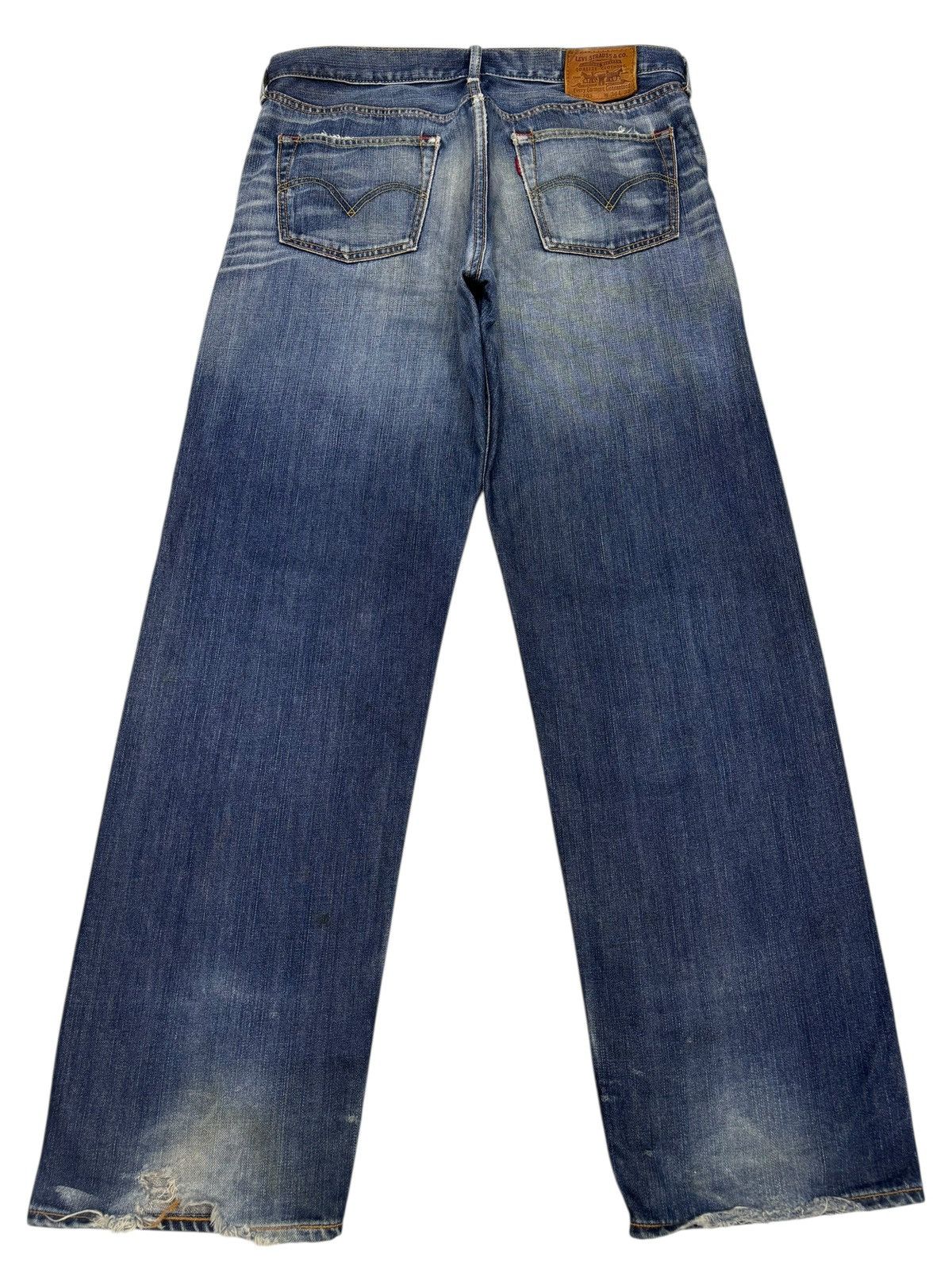 Kapital 💥BAGGY💥VTG LEVIS 703 BAGGY JEANS DISTRESSED DENIM LOOSE FIT Size US 36 / EU 52 - 8 Thumbnail