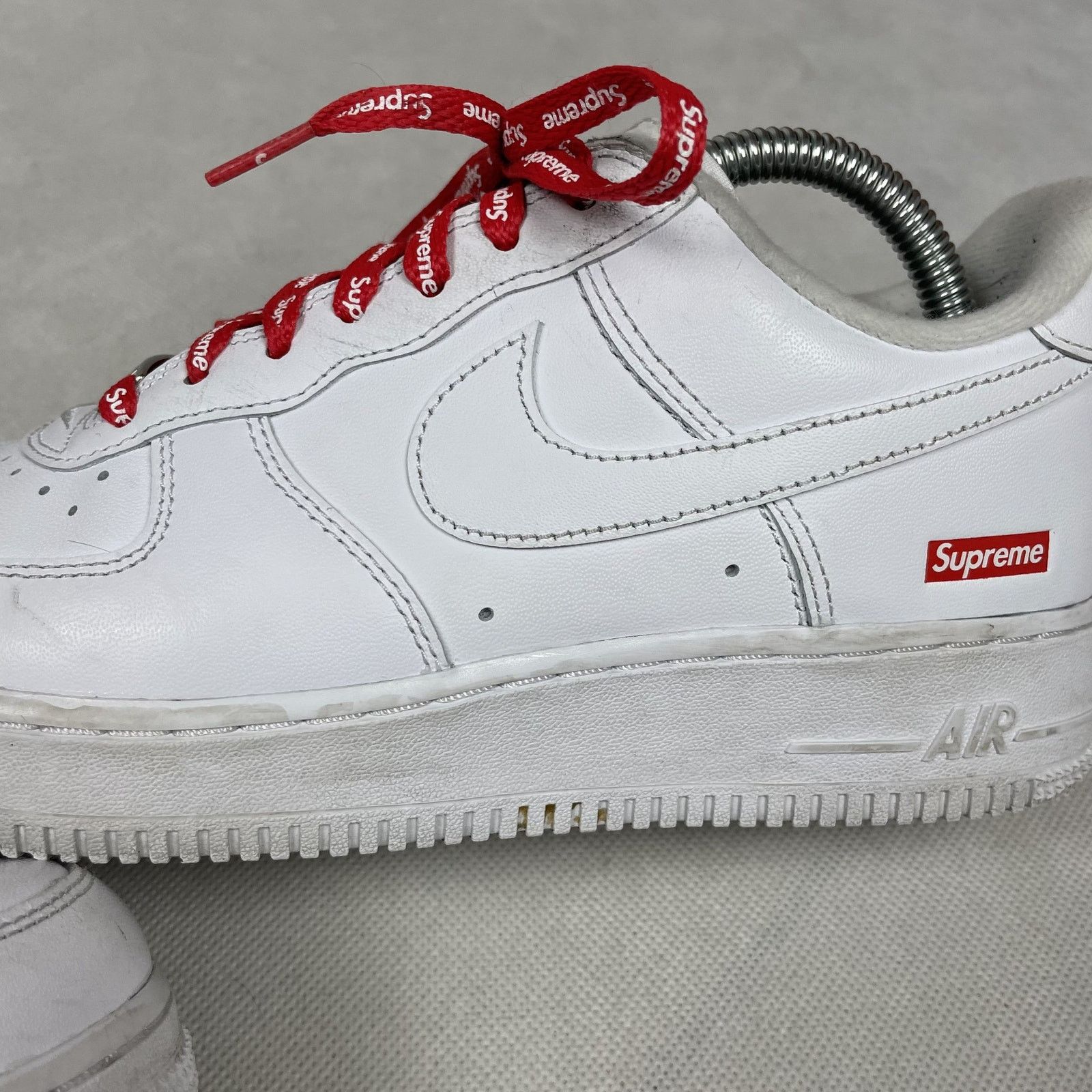 Nike × Supreme Nike Air Force 1 Low SP CU9225-100 Men White Leather Shoes 7 Size US 7 / EU 40 - 7 Thumbnail