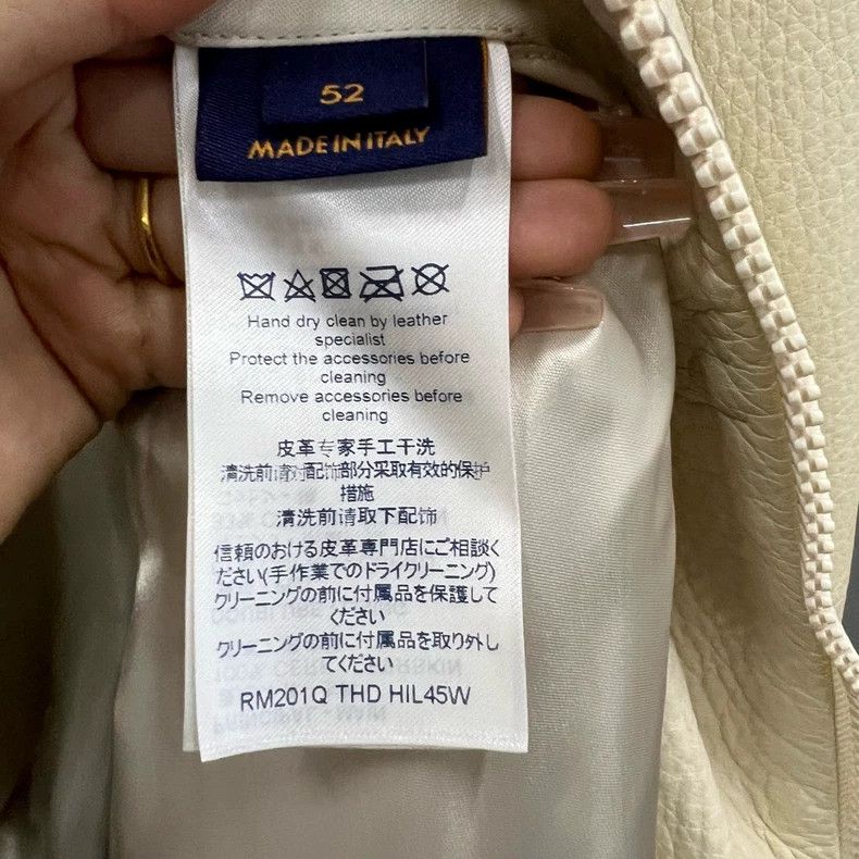 Louis Vuitton Louis Vuitton Beige leather aviator jacket 2501-Nextarrow Size US L / EU 52-54 / 3 - 6 Thumbnail