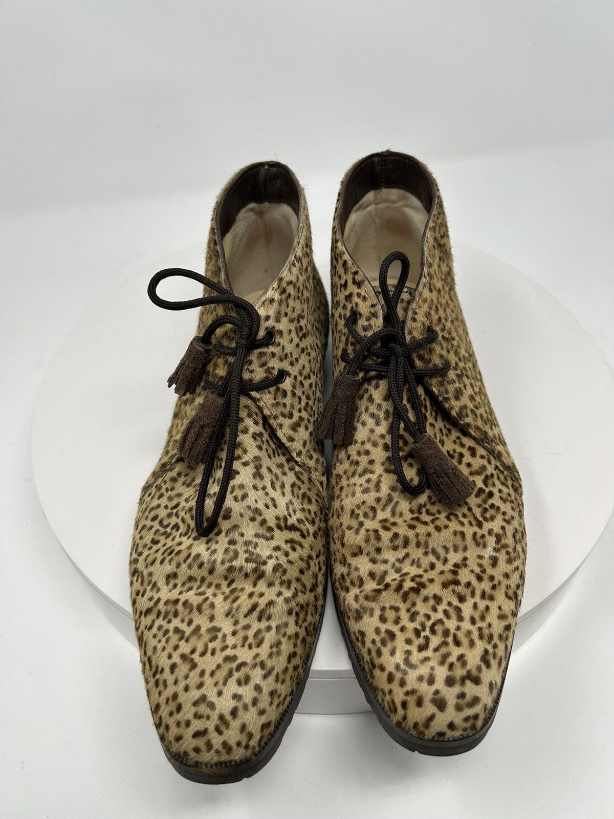 Bottega Veneta Bottega Veneta pony hair print booties 36/5.5 Size US 5.5 / IT 35.5 - 4 Thumbnail