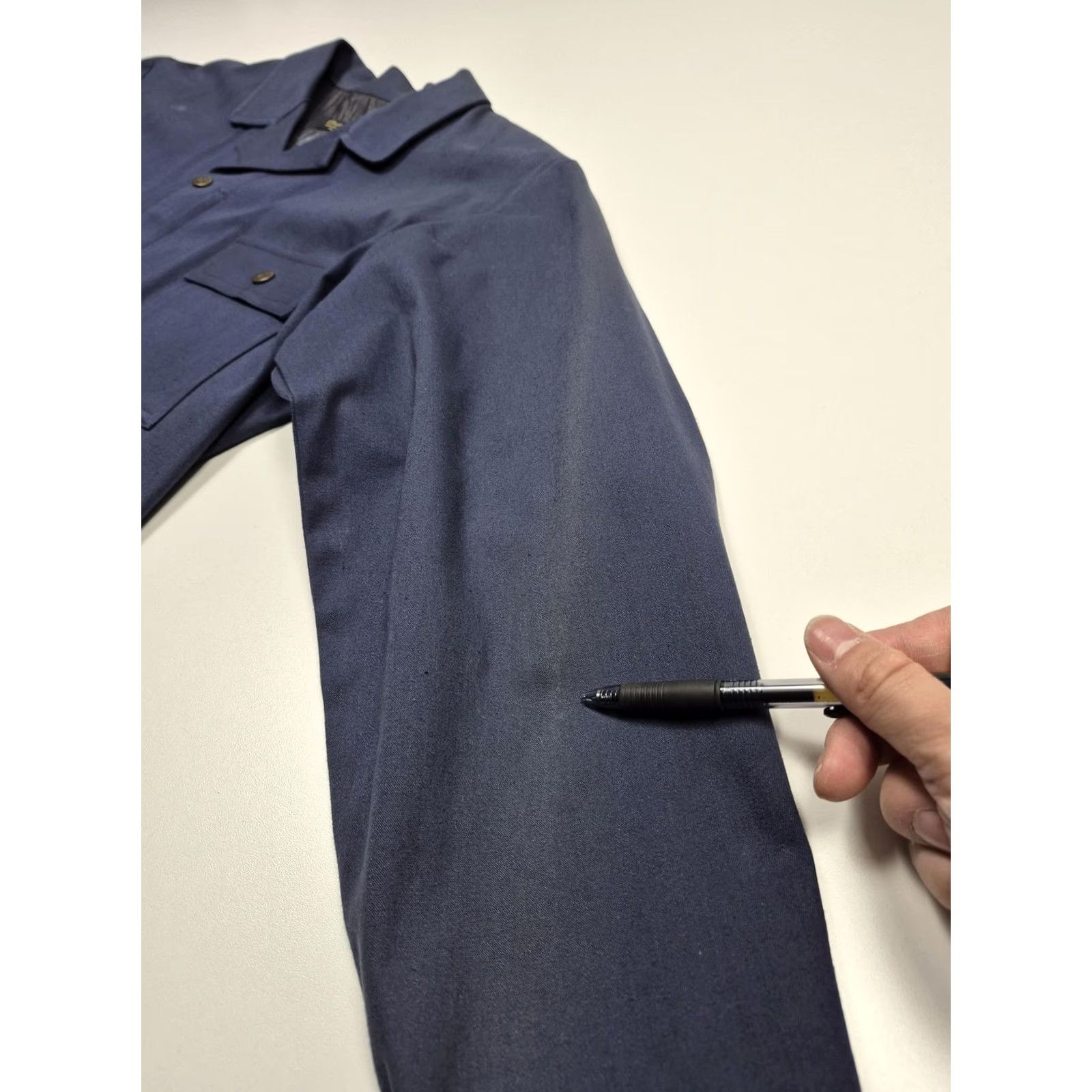 Jordache VTG Jordache Jacket Mens L Blue Canvas Field Military Lined Pockets Size US L / EU 52-54 / 3 - 5 Thumbnail