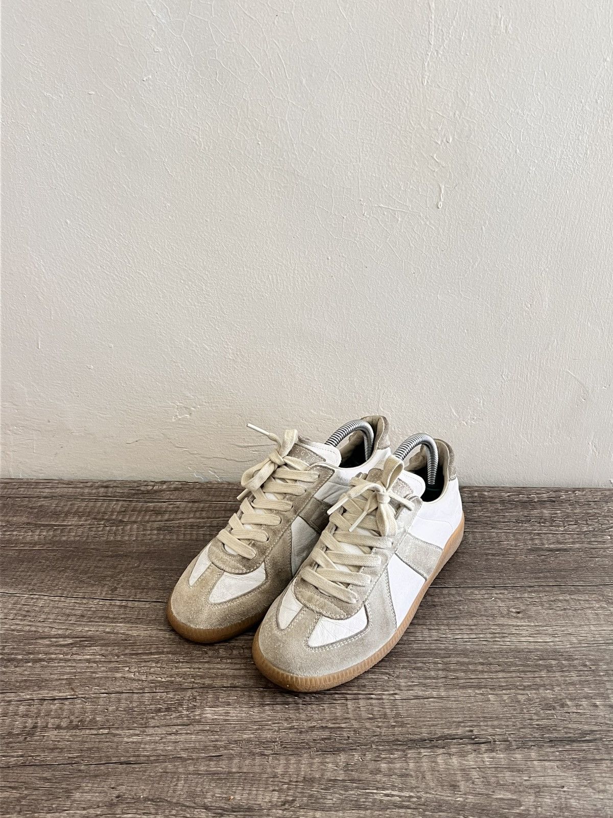 Maison Margiela Gats Replica White-Gray Sneakers Size US 7.5 / IT 37.5 - 1 Thumbnail