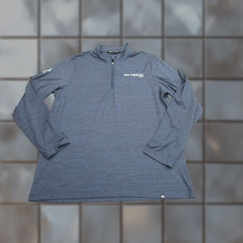 TravisMathew Travis Mathew Sweater Mens Large Blue Insomniac Games 30 Years Employee 1/4 Zip Size US L / EU 52-54 / 3 - 1 Thumbnail