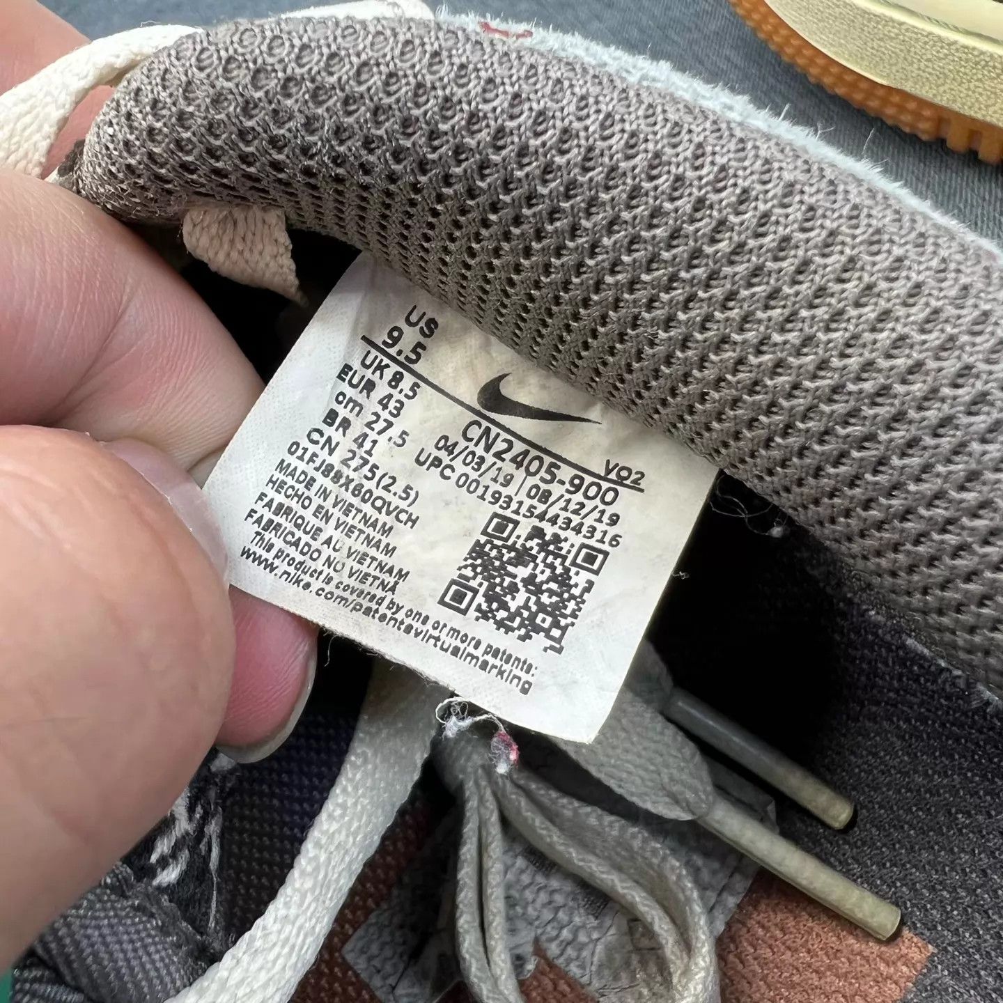 Nike AF1 x TS Colorblock Khaki 43 New With Box Size US 10 / EU 43 - 8 Thumbnail