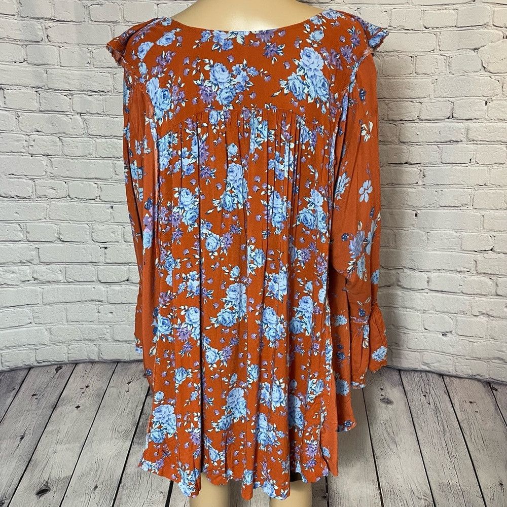 Free People NWT New $108 Free People Lorretta Floral Viscose Tunic Size Size S / US 4 / IT 40 - 5 Thumbnail