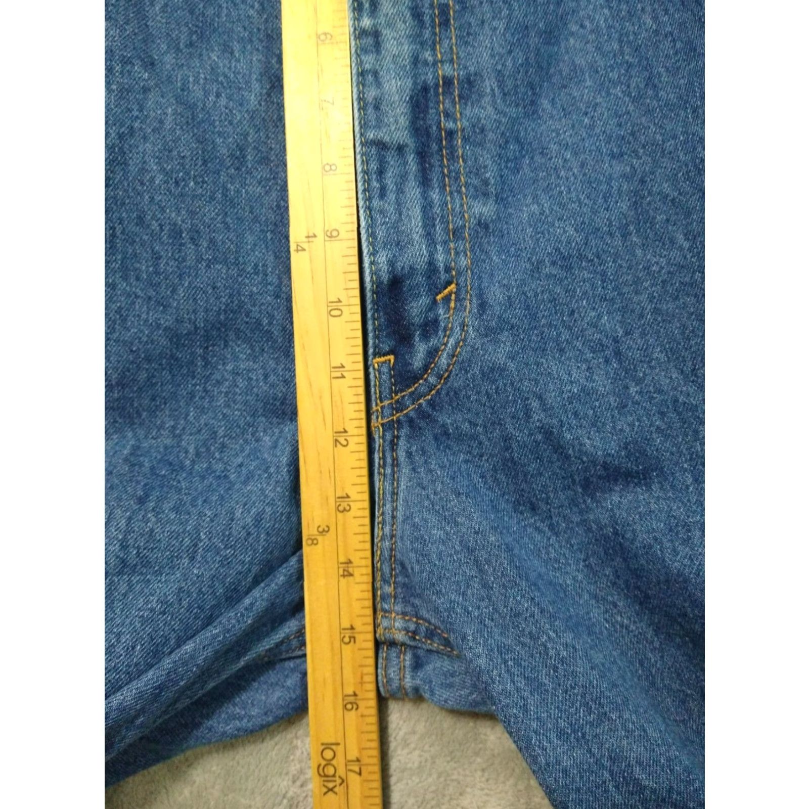 Levi's VINTAGE Levi's Jeans 550 Men - 50x30 Blue Denim Relaxed Tapered Fit 5-Pocket Medium Wash Mens Clothing Size US 34 / EU 50 - 4 Thumbnail
